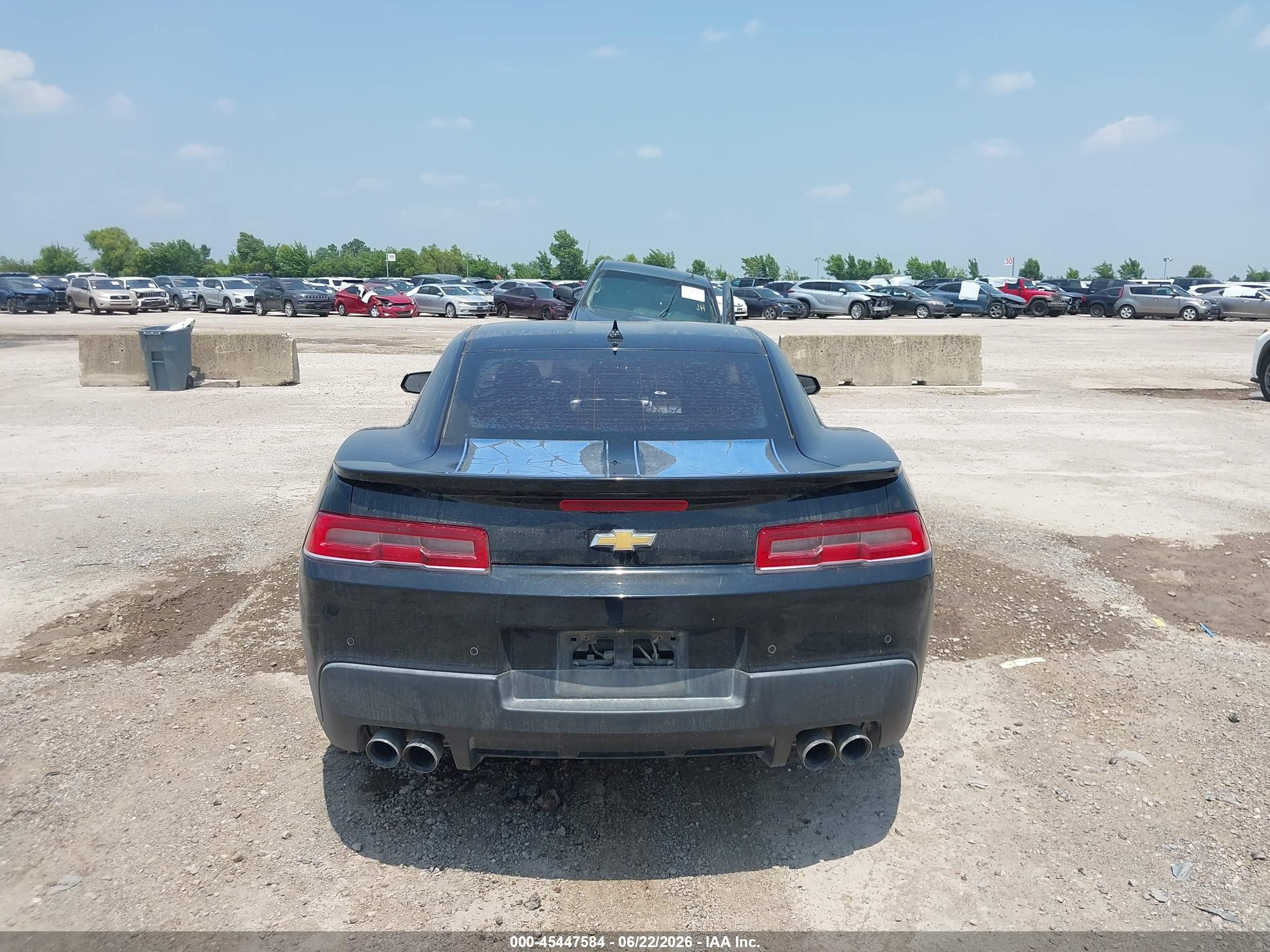 2014 Chevrolet Camaro 1ss Black vin: 2G1FS1EW9E9221285
