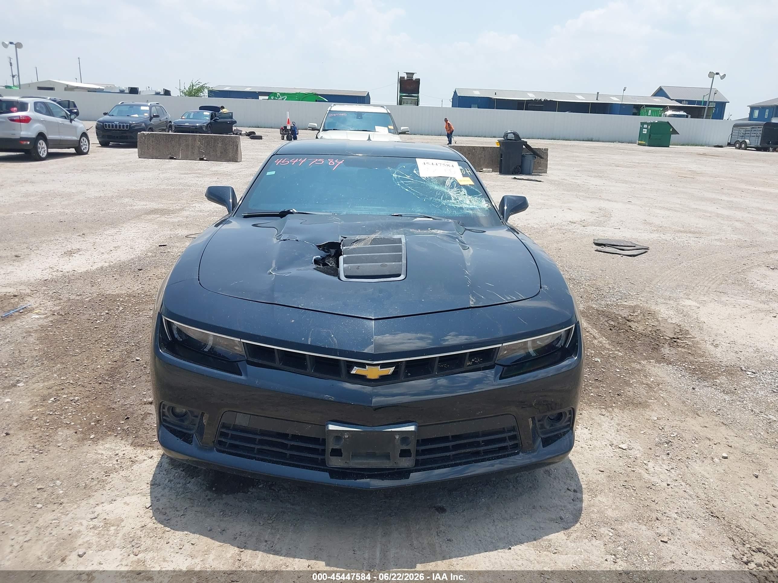 2014 Chevrolet Camaro 1ss Black vin: 2G1FS1EW9E9221285