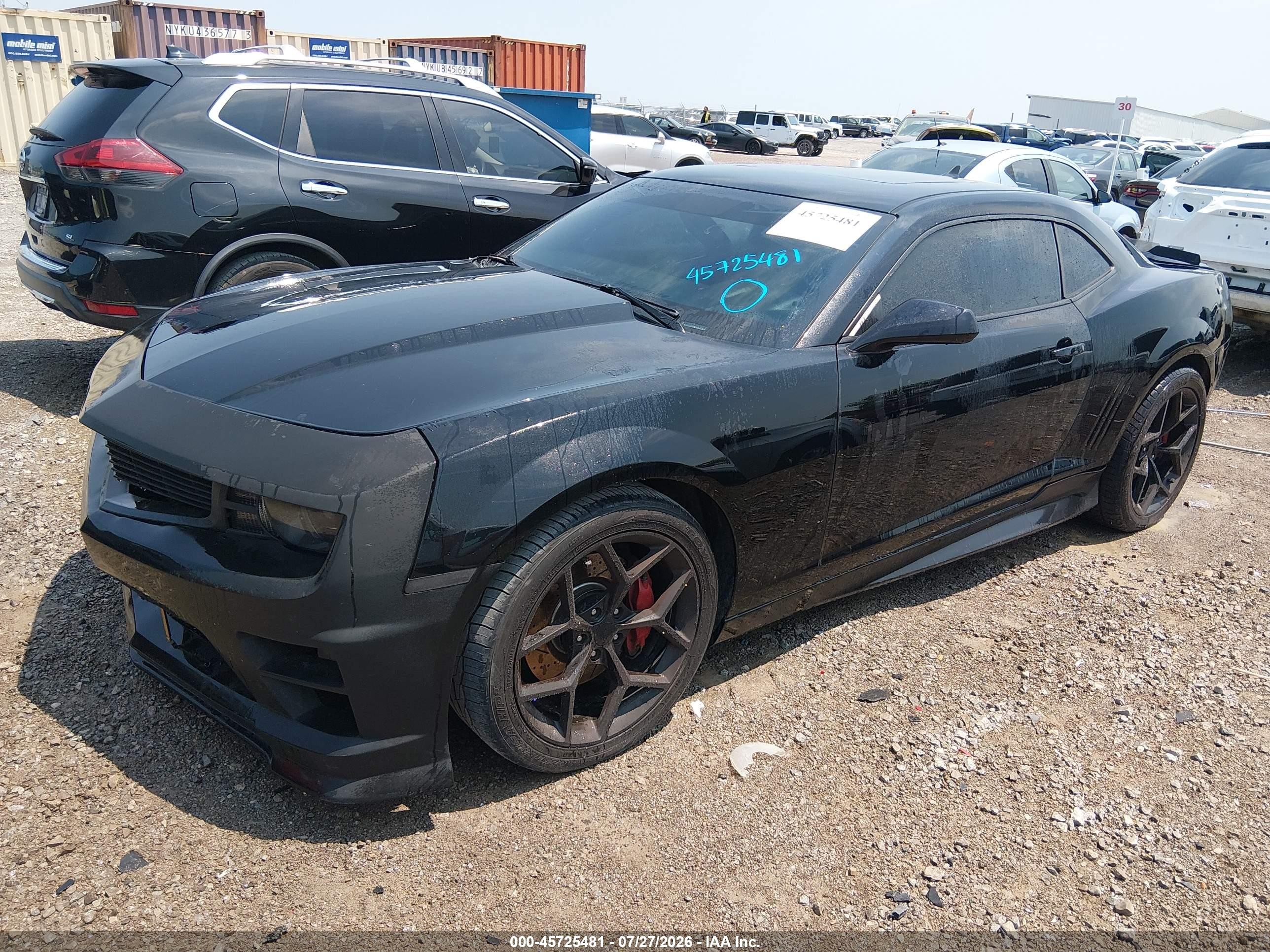 2010 Chevrolet Camaro 2ss Black vin: 2G1FT1EW0A9137377