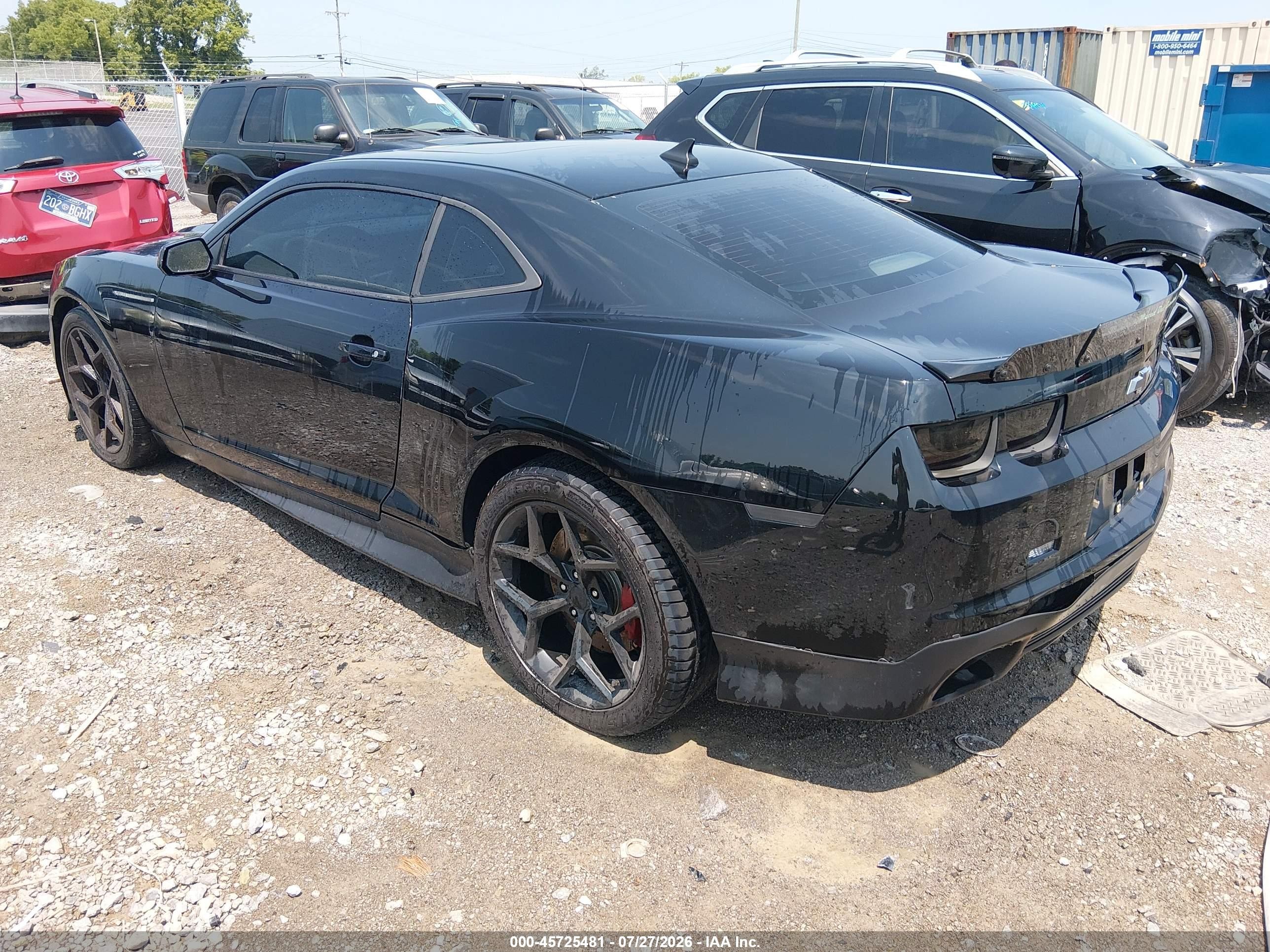 2010 Chevrolet Camaro 2ss Black vin: 2G1FT1EW0A9137377