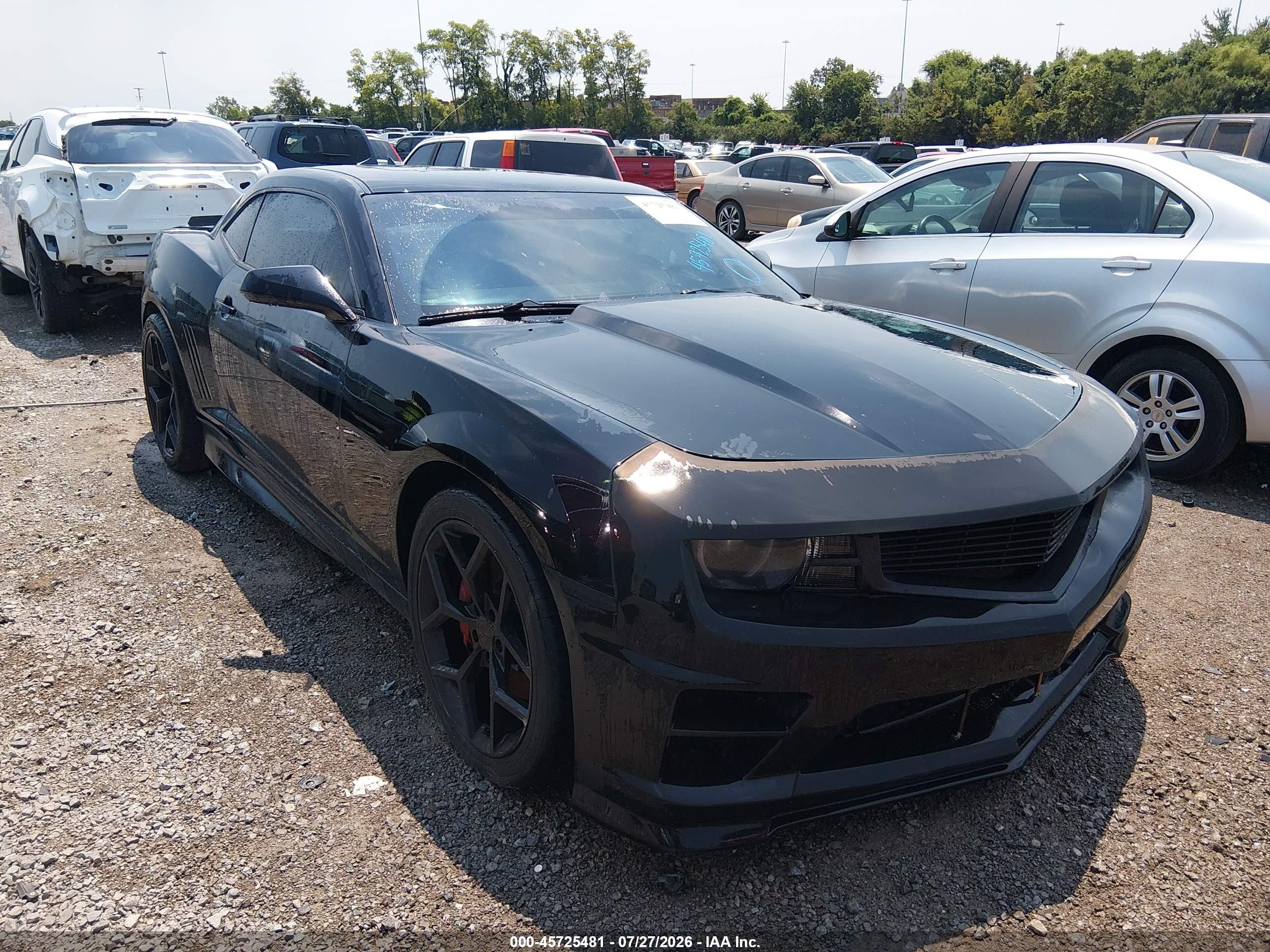 2010 Chevrolet Camaro 2ss Black vin: 2G1FT1EW0A9137377