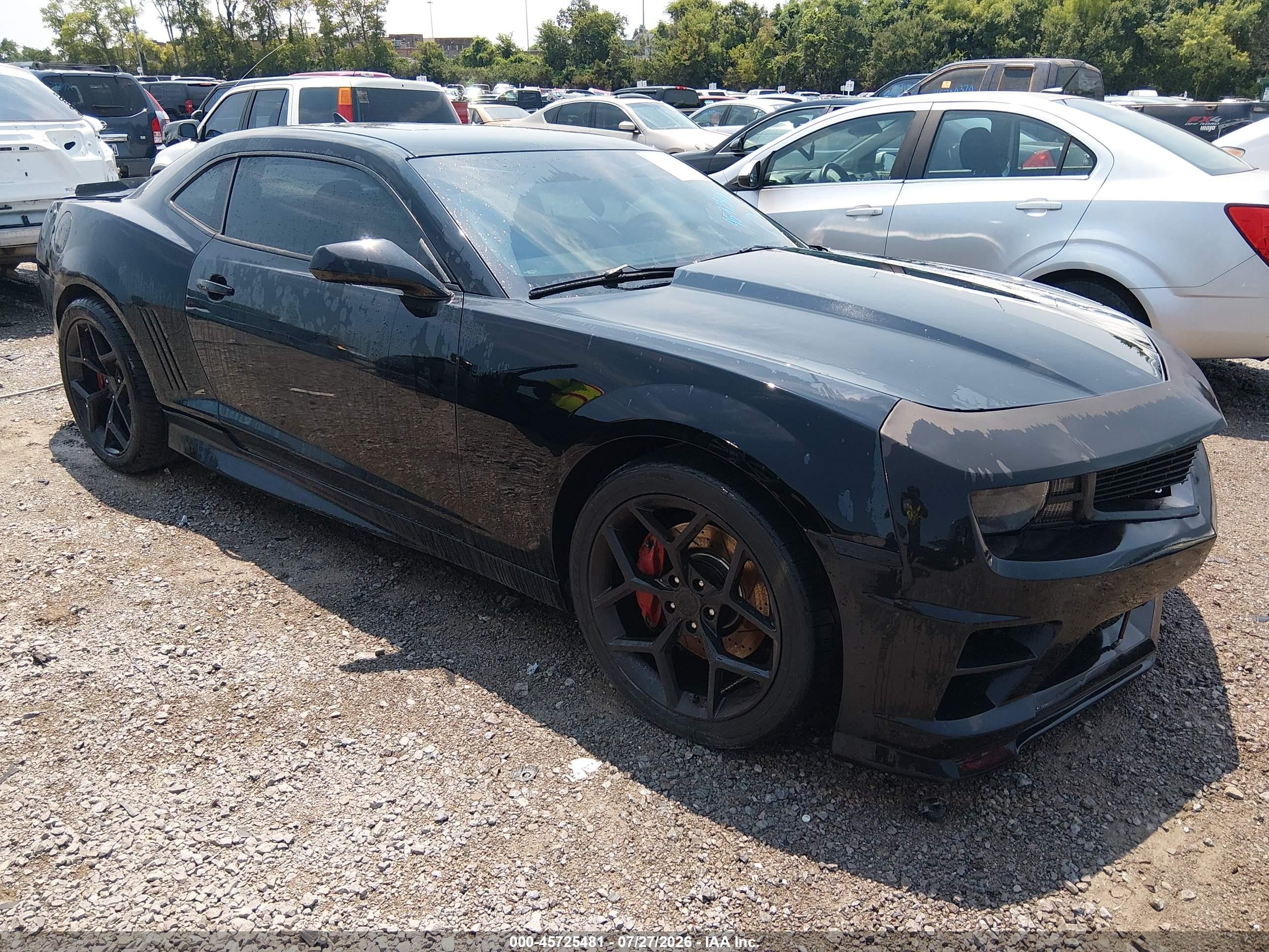 2010 Chevrolet Camaro 2ss Black vin: 2G1FT1EW0A9137377