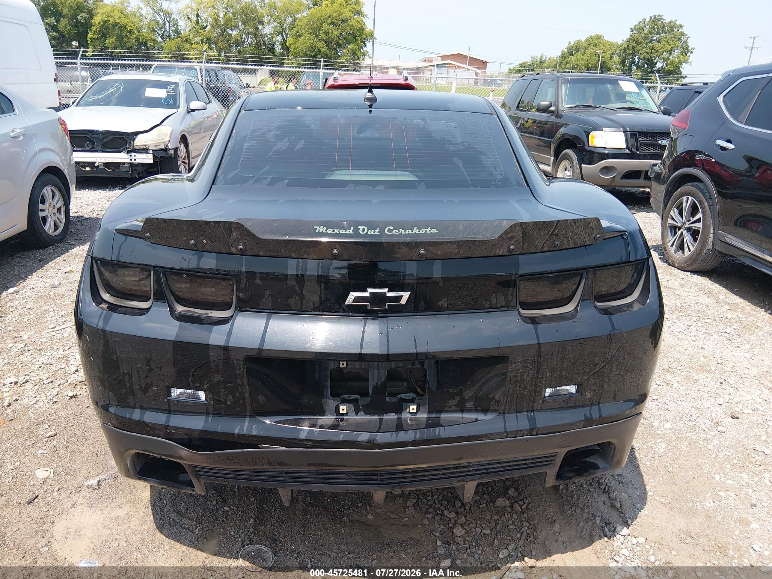 2010 Chevrolet Camaro 2ss Black vin: 2G1FT1EW0A9137377