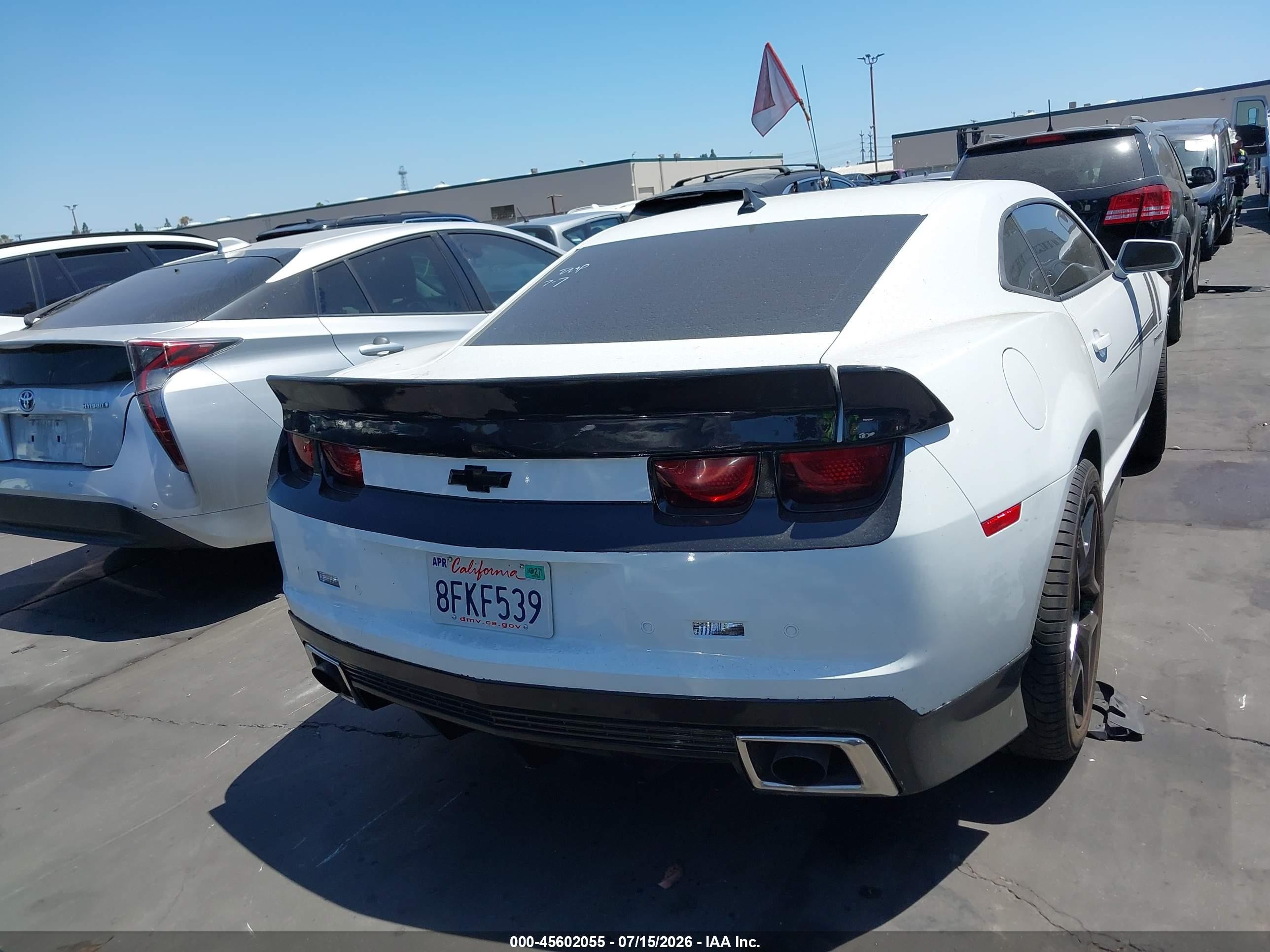 2010 Chevrolet Camaro 2ss White vin: 2G1FT1EW0A9157094