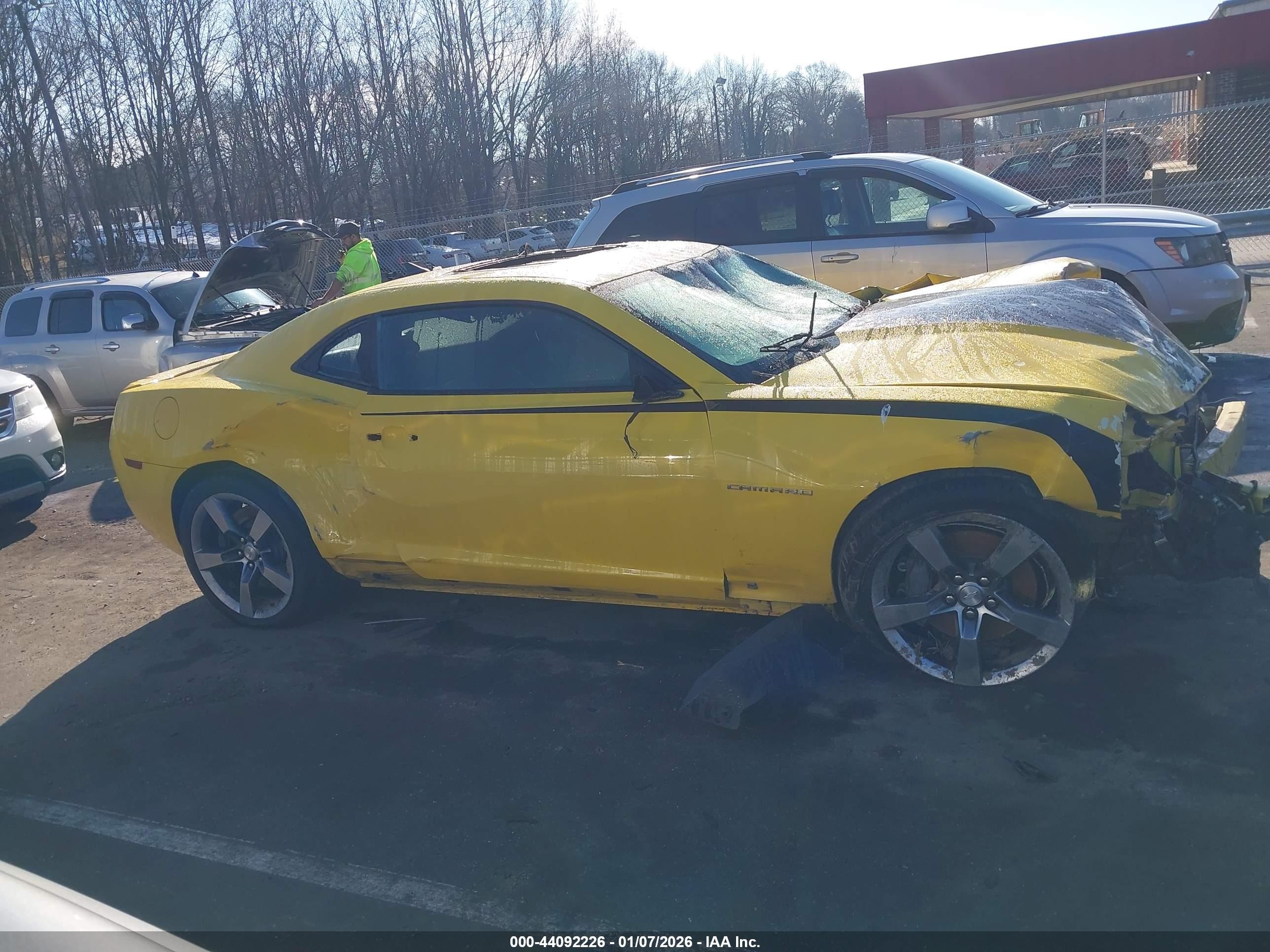 2010 Chevrolet Camaro 2ss Yellow vin: 2G1FT1EW1A9136156