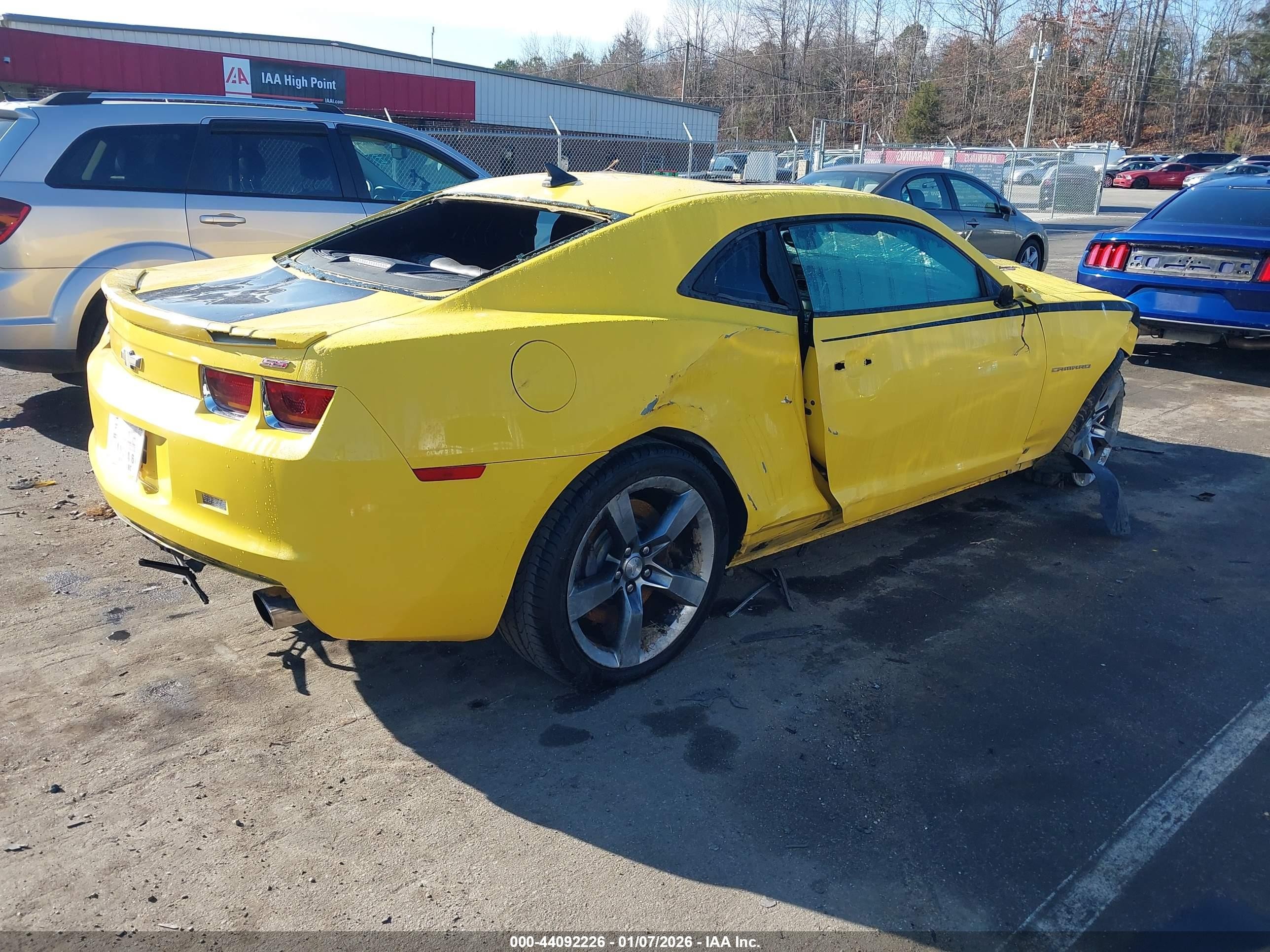 2010 Chevrolet Camaro 2ss Yellow vin: 2G1FT1EW1A9136156