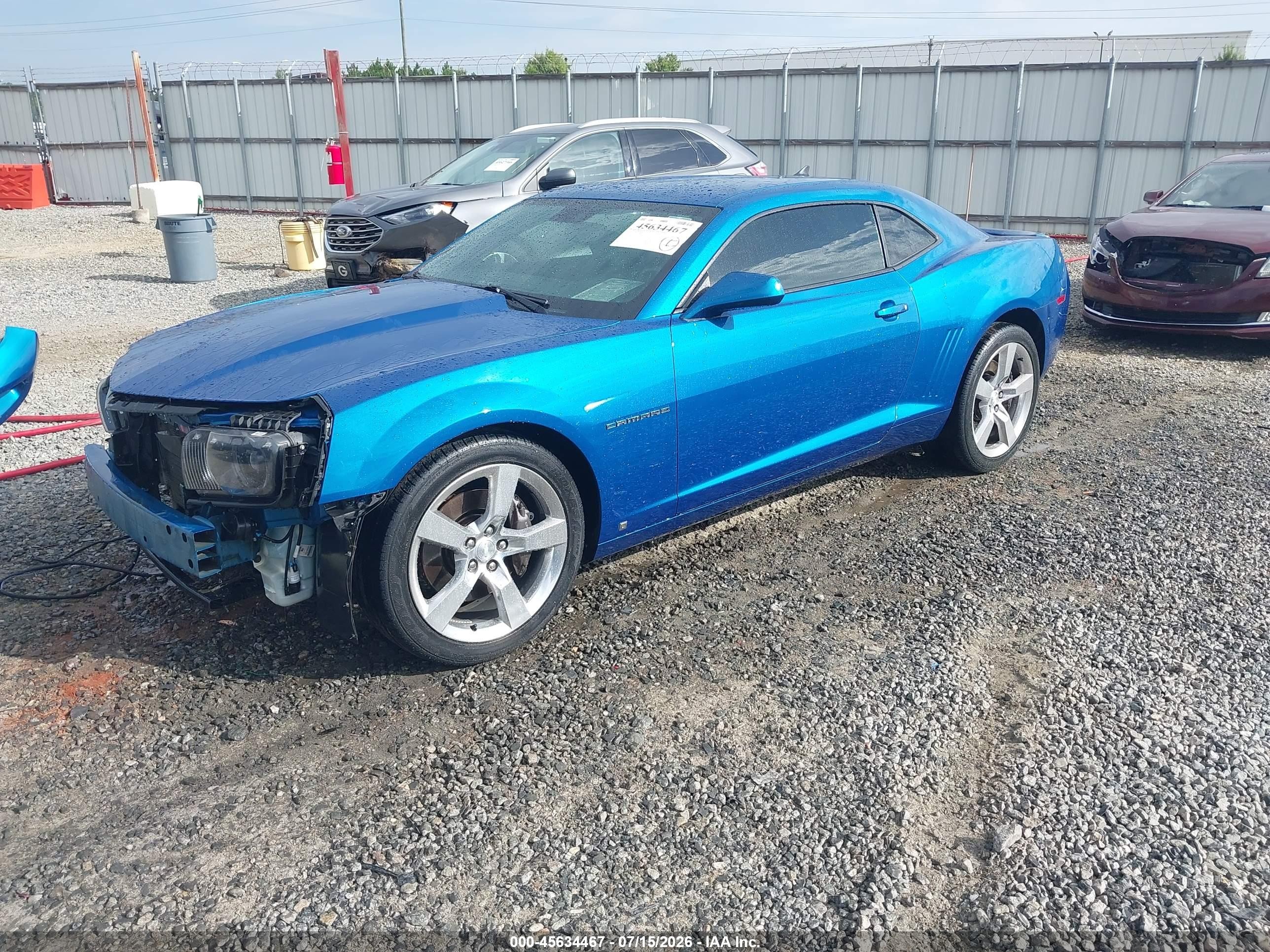 2010 Chevrolet Camaro 2ss Blue vin: 2G1FT1EW2A9149630
