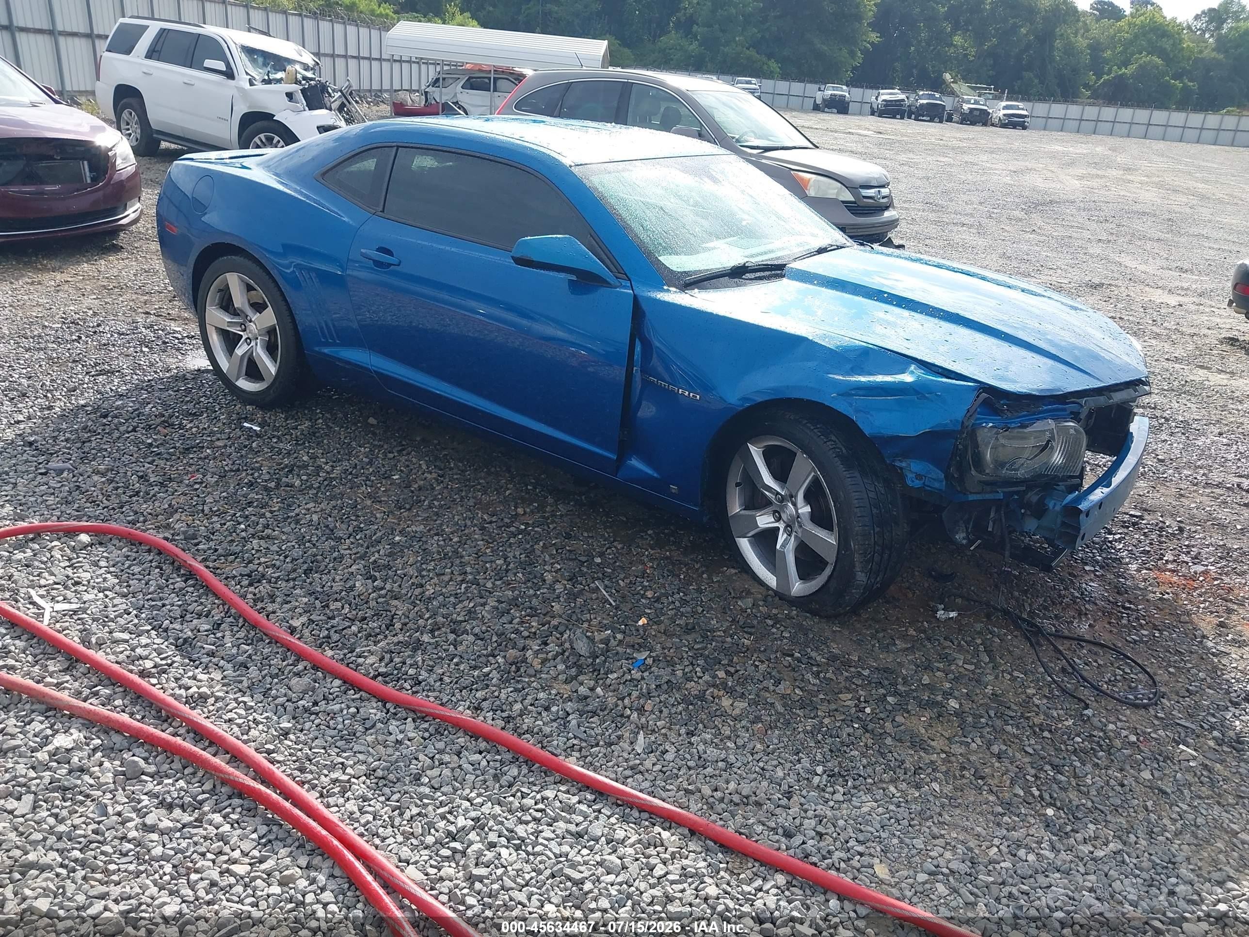2010 Chevrolet Camaro 2ss Blue vin: 2G1FT1EW2A9149630