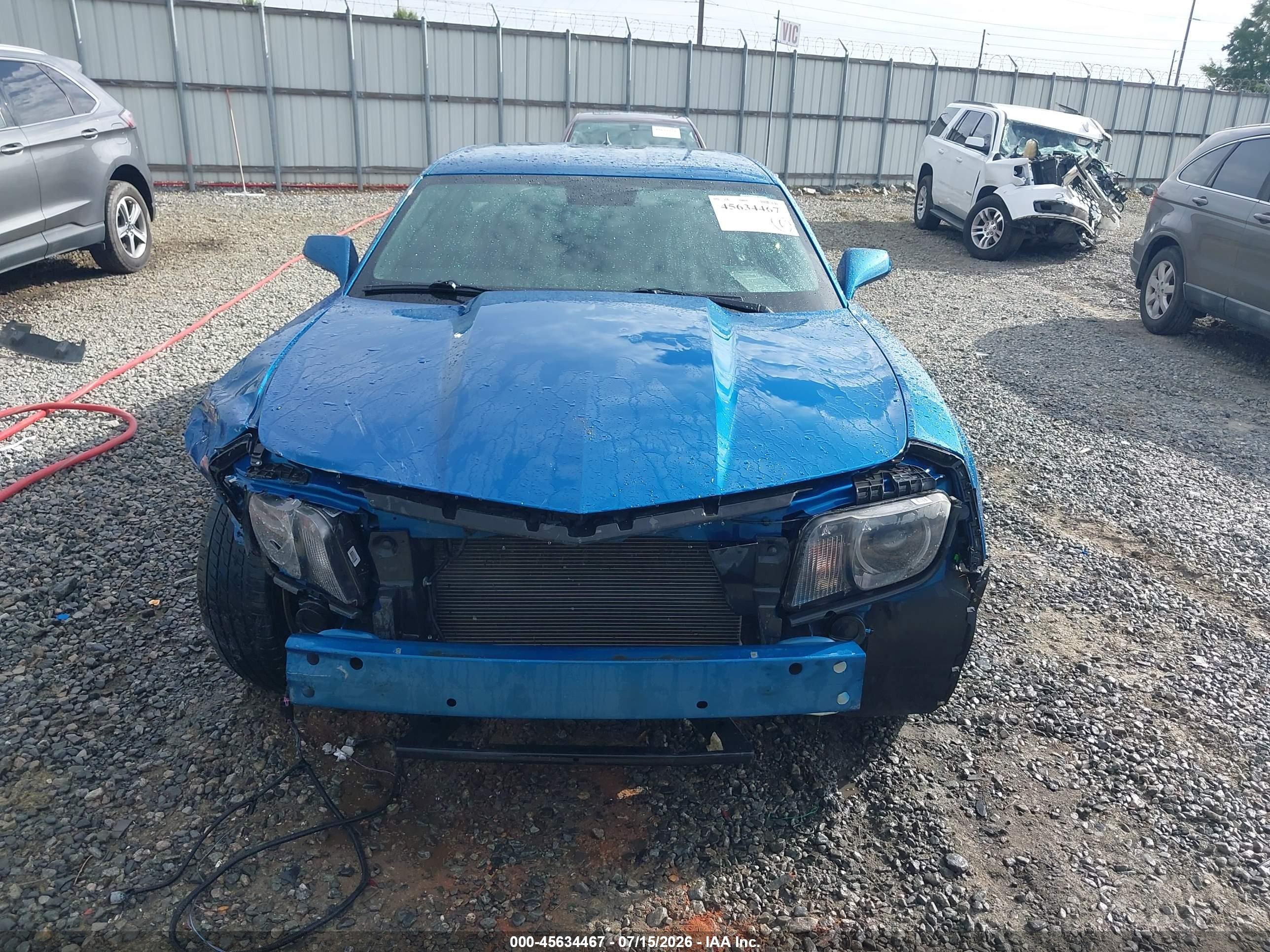 2010 Chevrolet Camaro 2ss Blue vin: 2G1FT1EW2A9149630