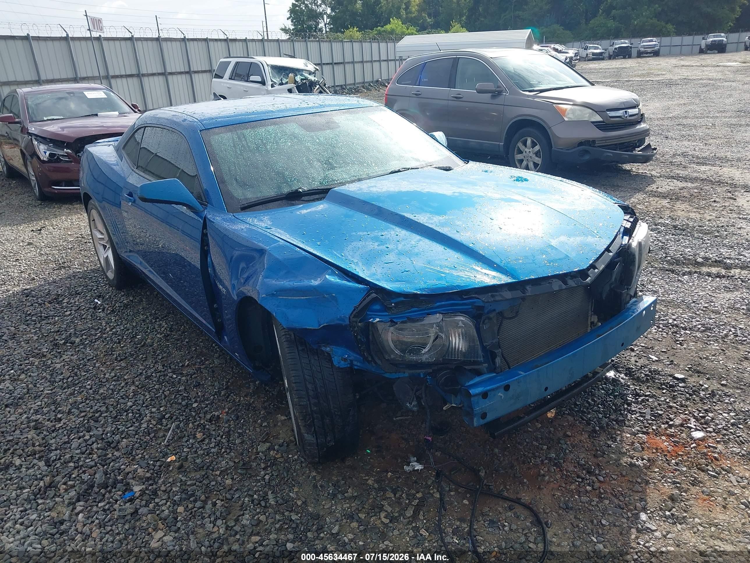 2010 Chevrolet Camaro 2ss Blue vin: 2G1FT1EW2A9149630