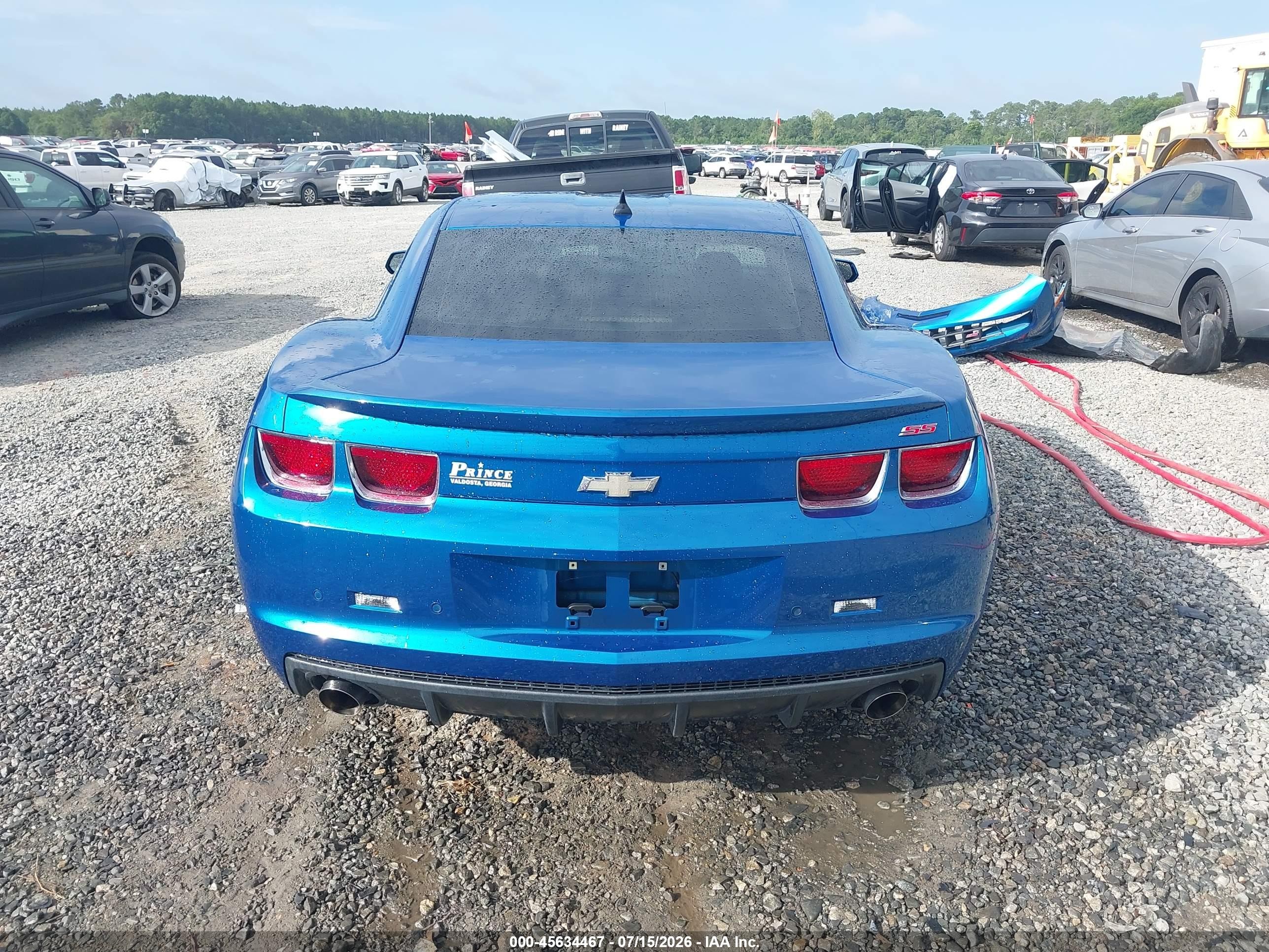 2010 Chevrolet Camaro 2ss Blue vin: 2G1FT1EW2A9149630