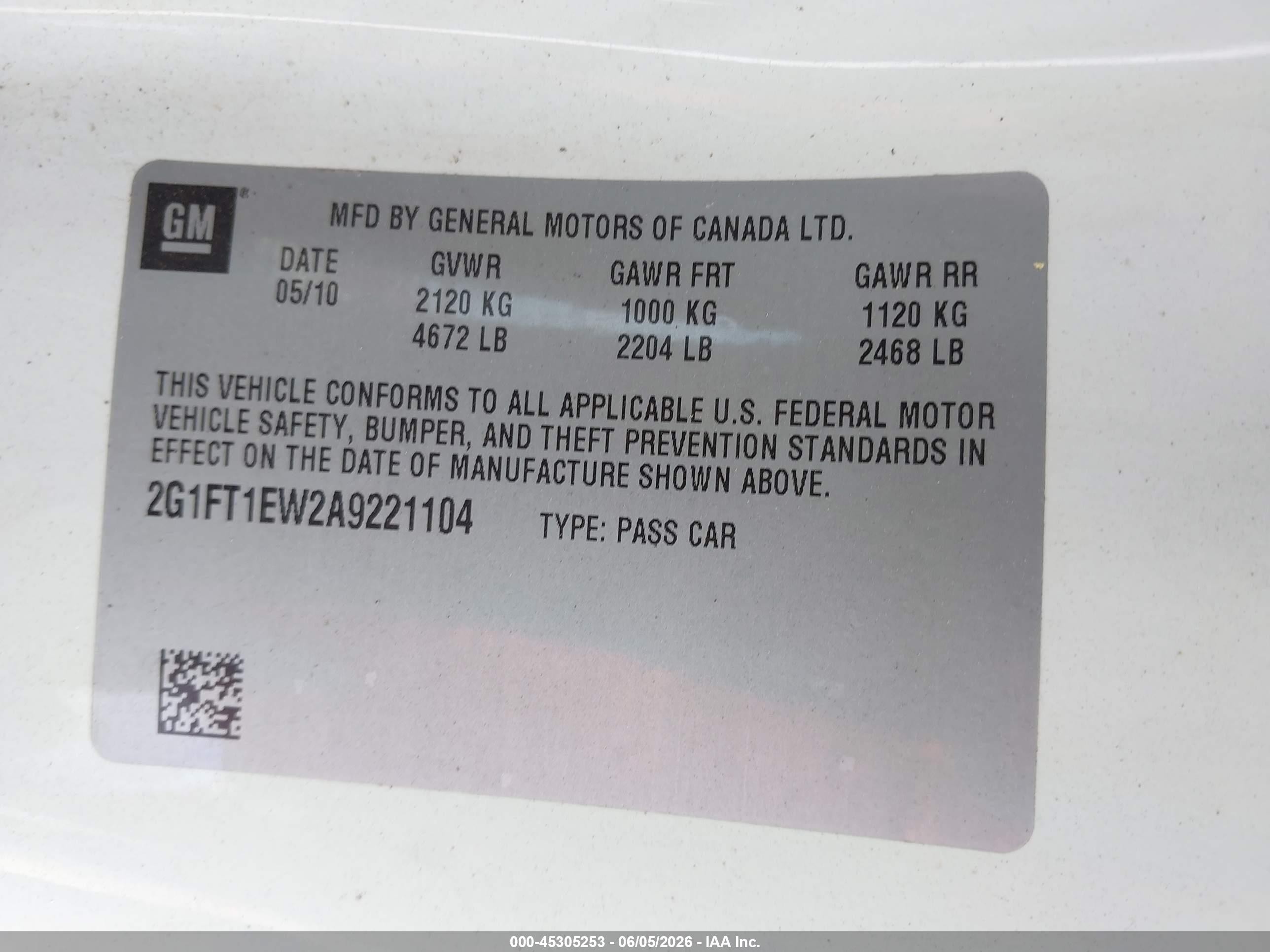 2010 Chevrolet Camaro 2ss White vin: 2G1FT1EW2A9221104