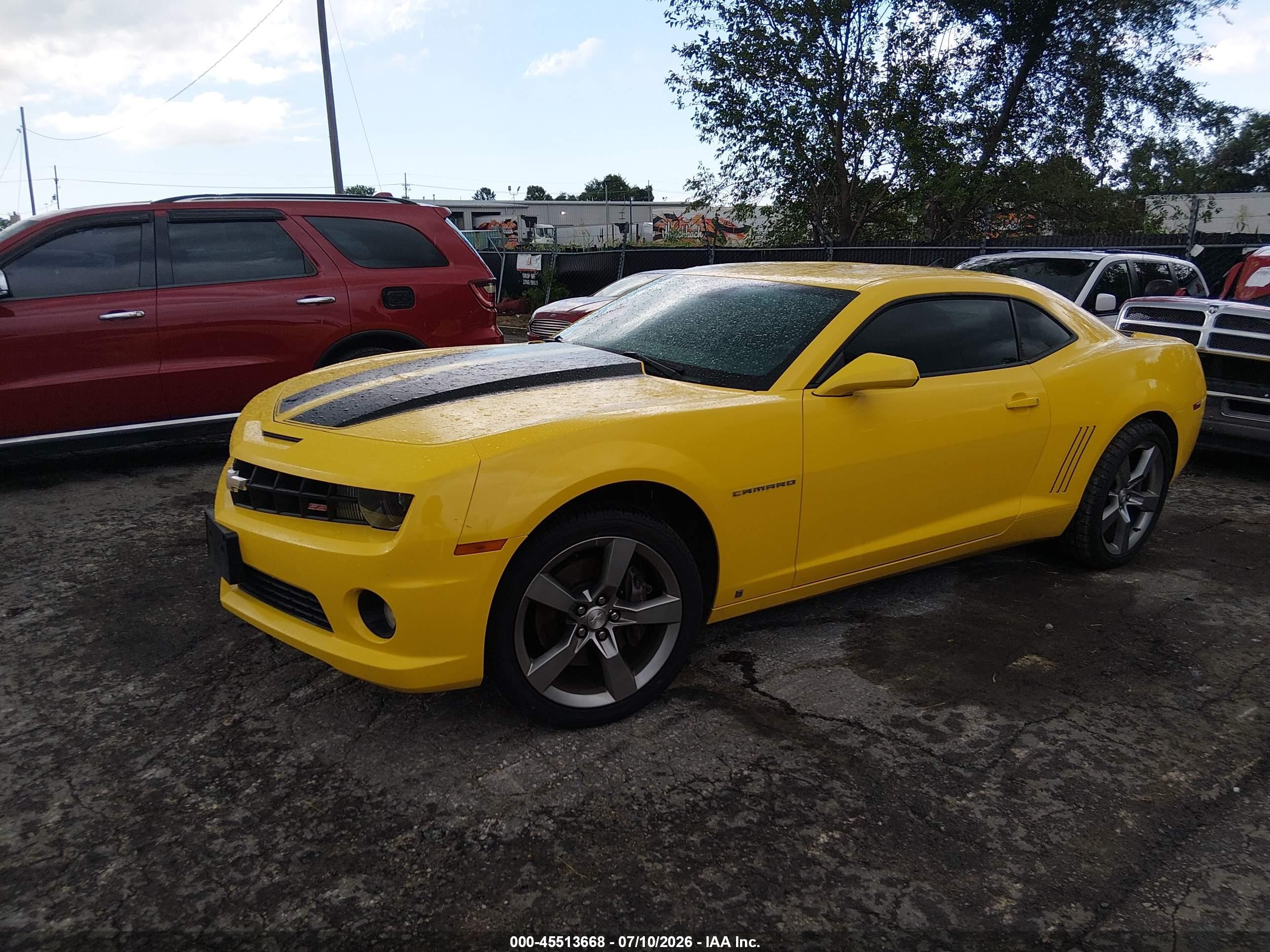 2010 Chevrolet Camaro 2ss Yellow vin: 2G1FT1EW3A9120881