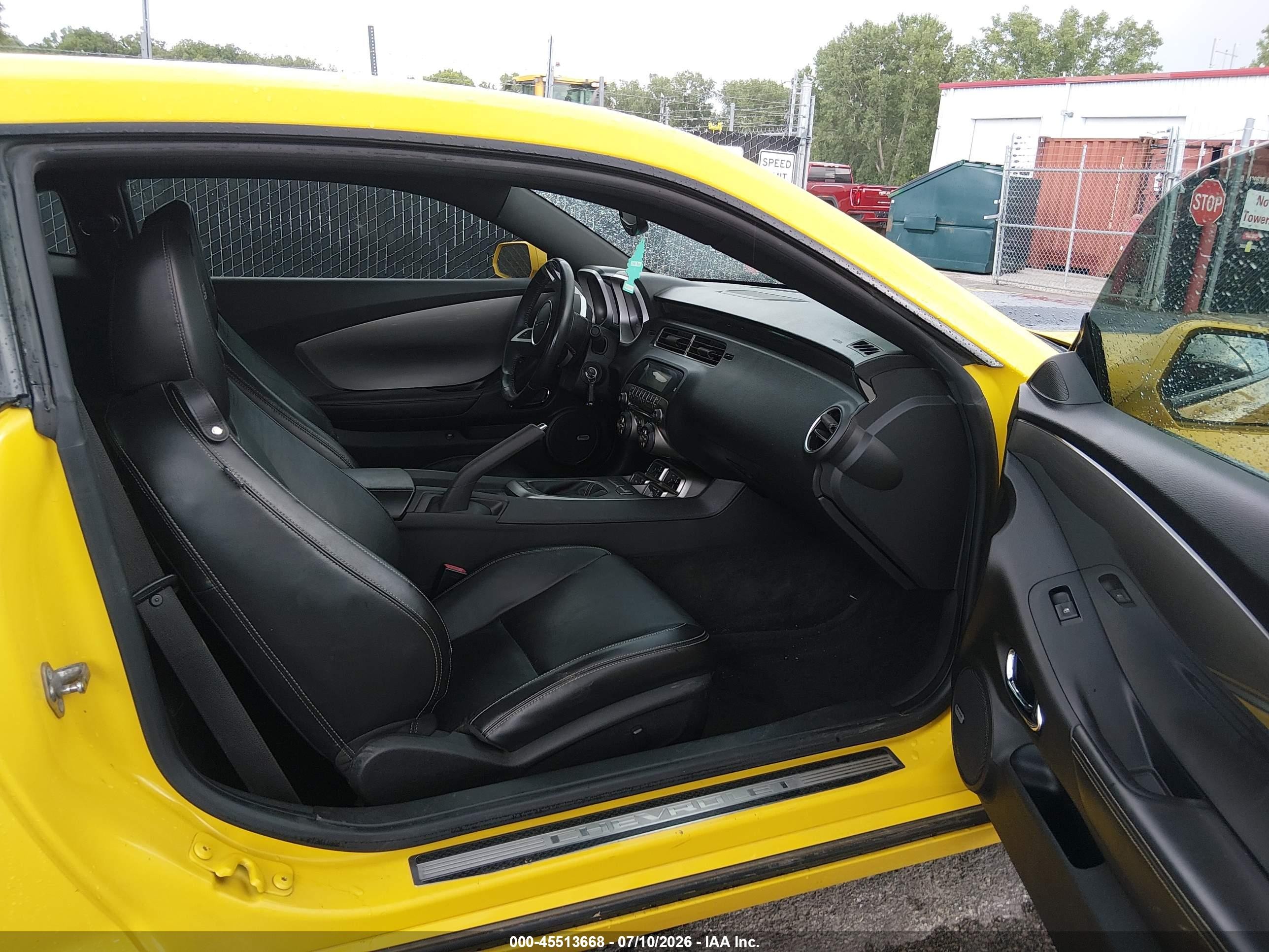 2010 Chevrolet Camaro 2ss Yellow vin: 2G1FT1EW3A9120881