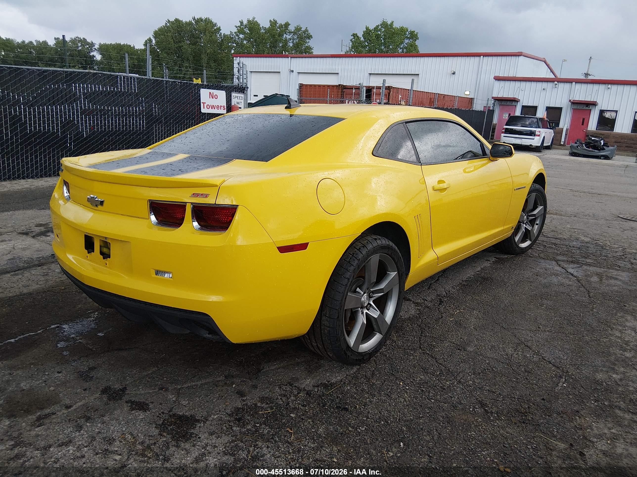 2010 Chevrolet Camaro 2ss Yellow vin: 2G1FT1EW3A9120881