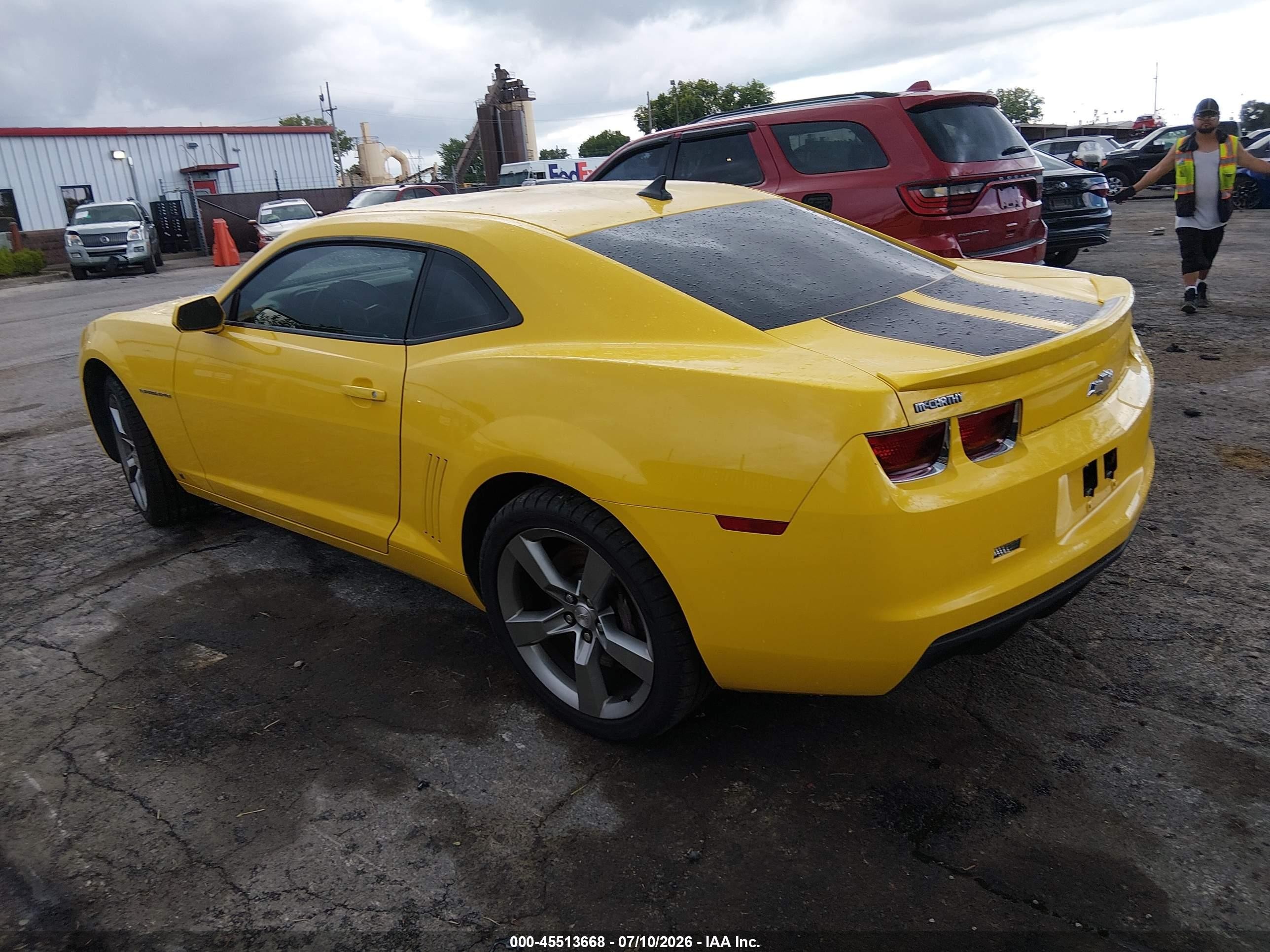 2010 Chevrolet Camaro 2ss Yellow vin: 2G1FT1EW3A9120881