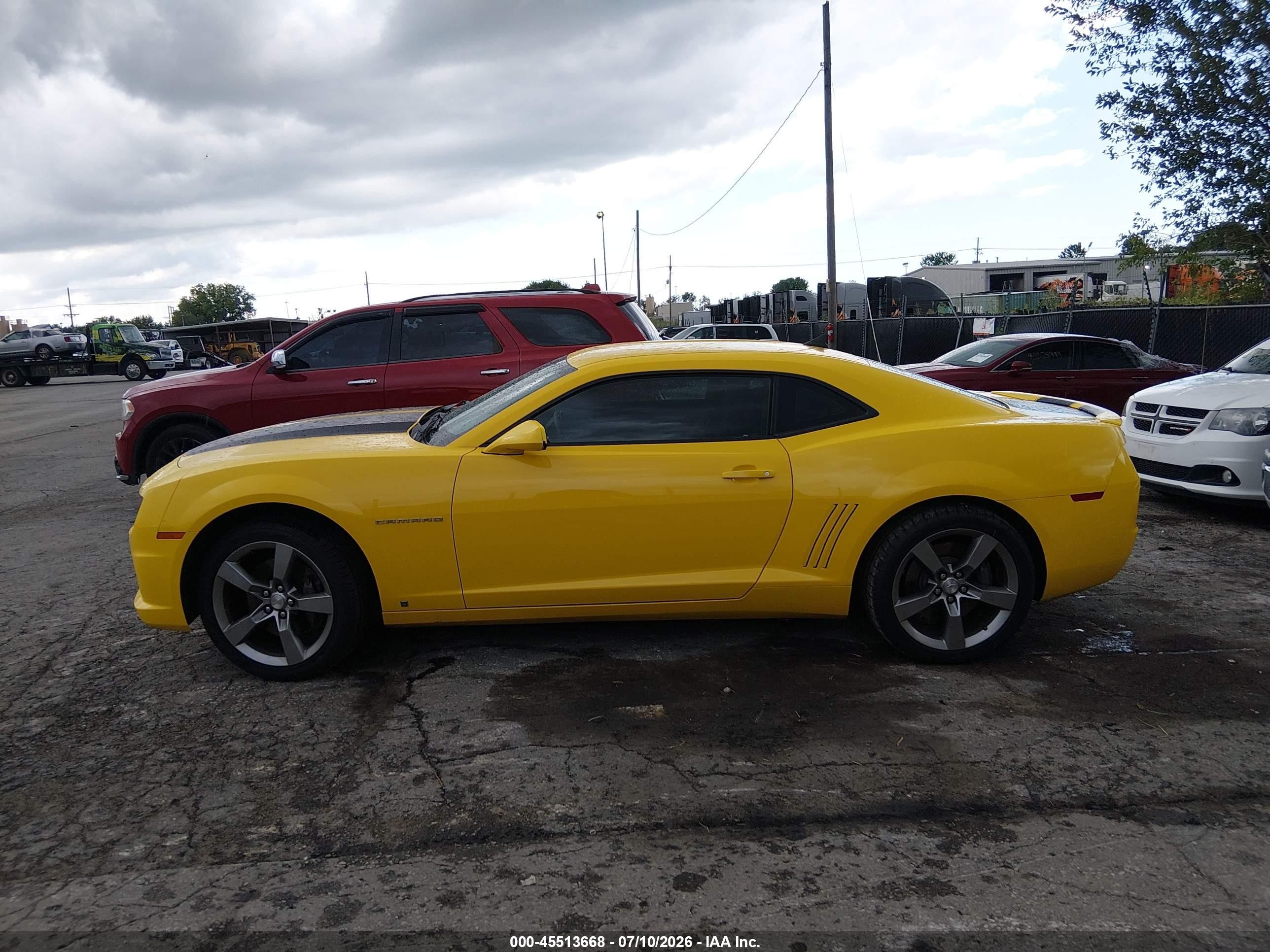 2010 Chevrolet Camaro 2ss Yellow vin: 2G1FT1EW3A9120881