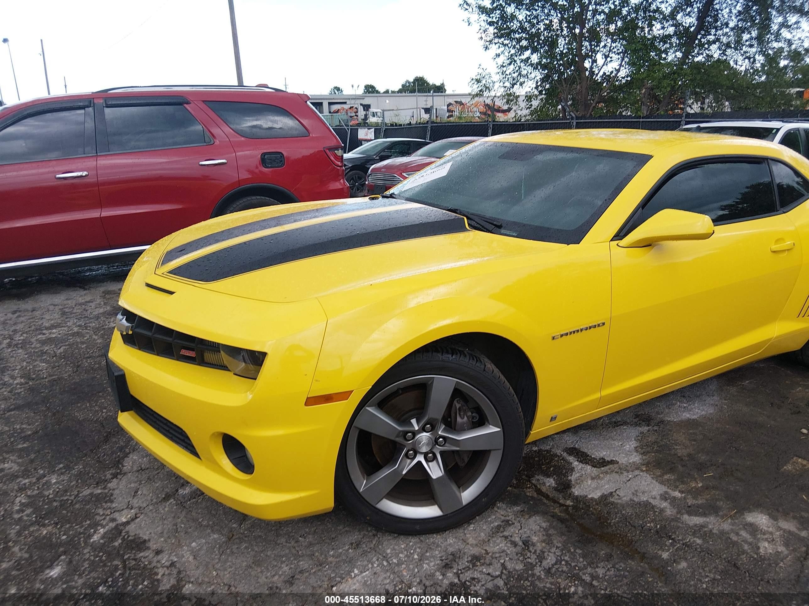 2010 Chevrolet Camaro 2ss Yellow vin: 2G1FT1EW3A9120881