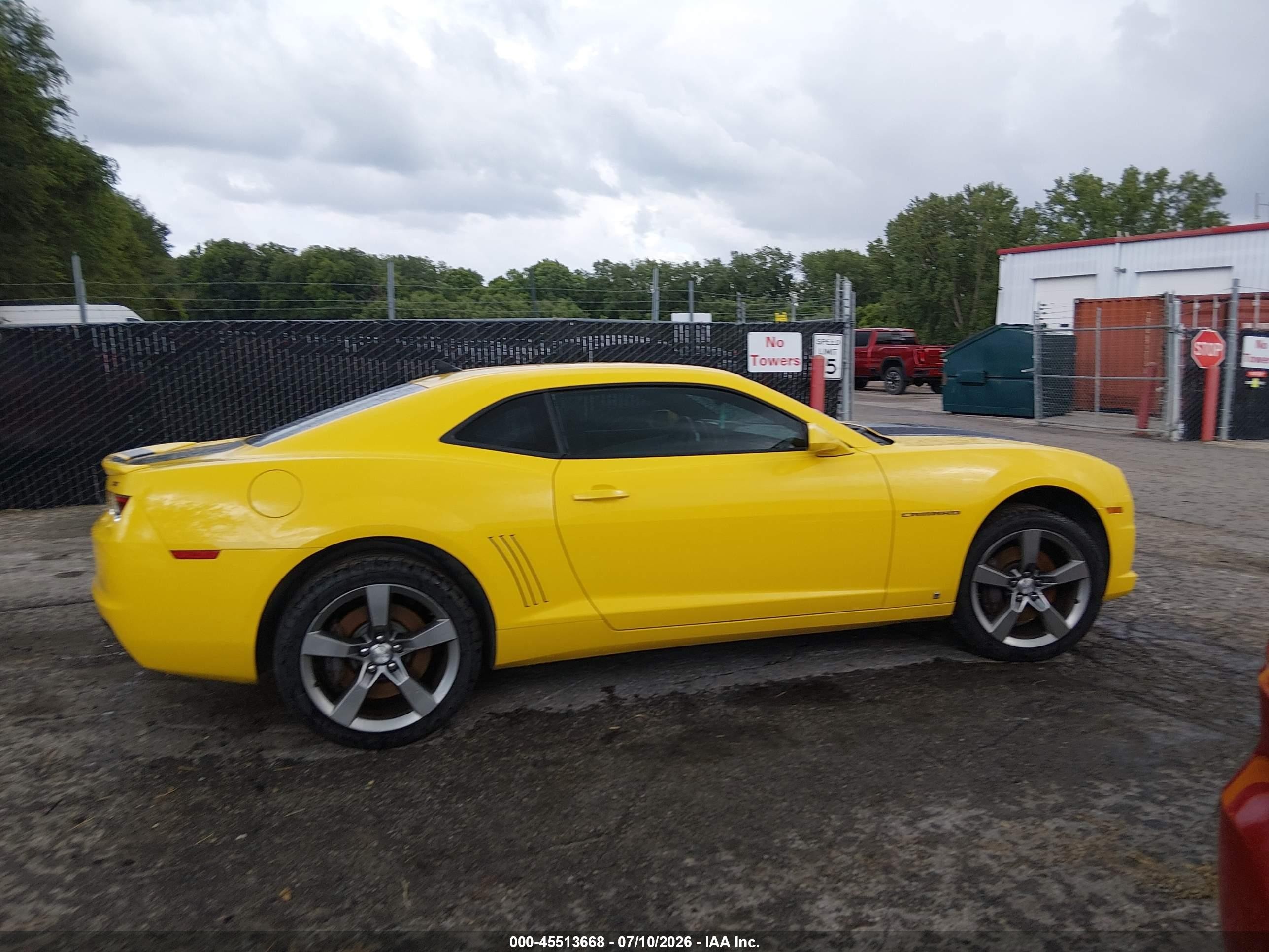 2010 Chevrolet Camaro 2ss Yellow vin: 2G1FT1EW3A9120881