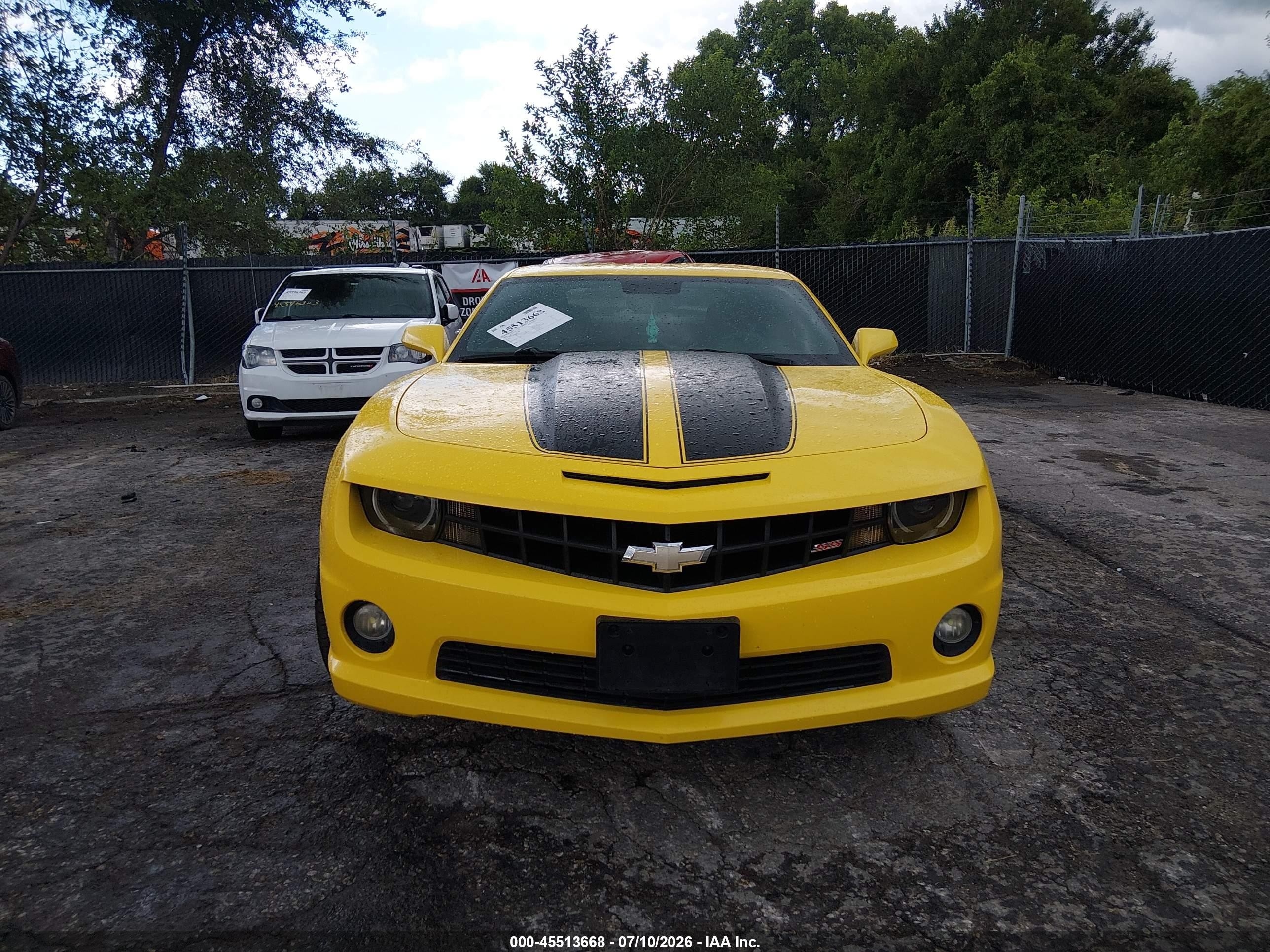 2010 Chevrolet Camaro 2ss Yellow vin: 2G1FT1EW3A9120881