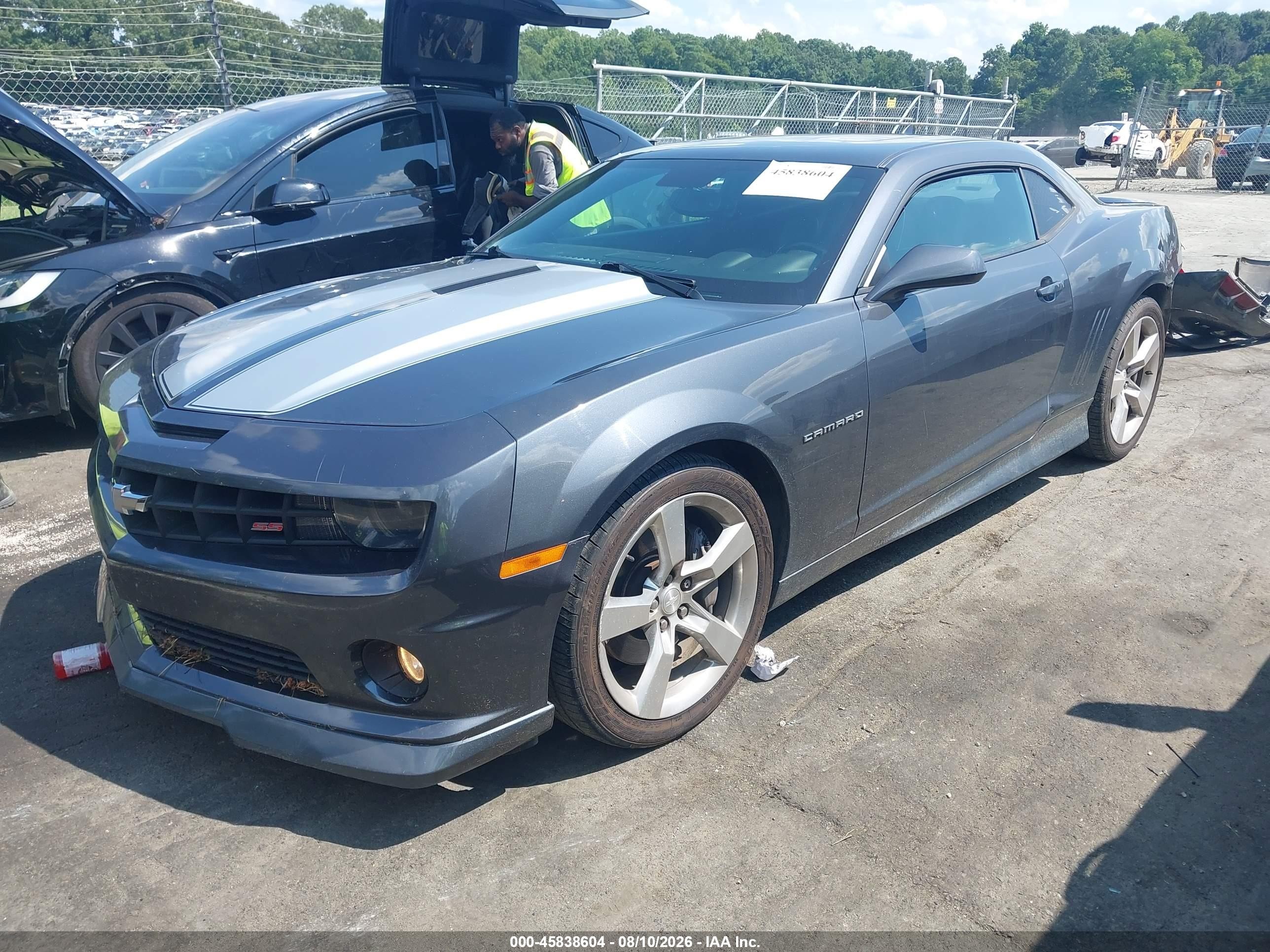 2010 Chevrolet Camaro 2ss Gray vin: 2G1FT1EW3A9192292