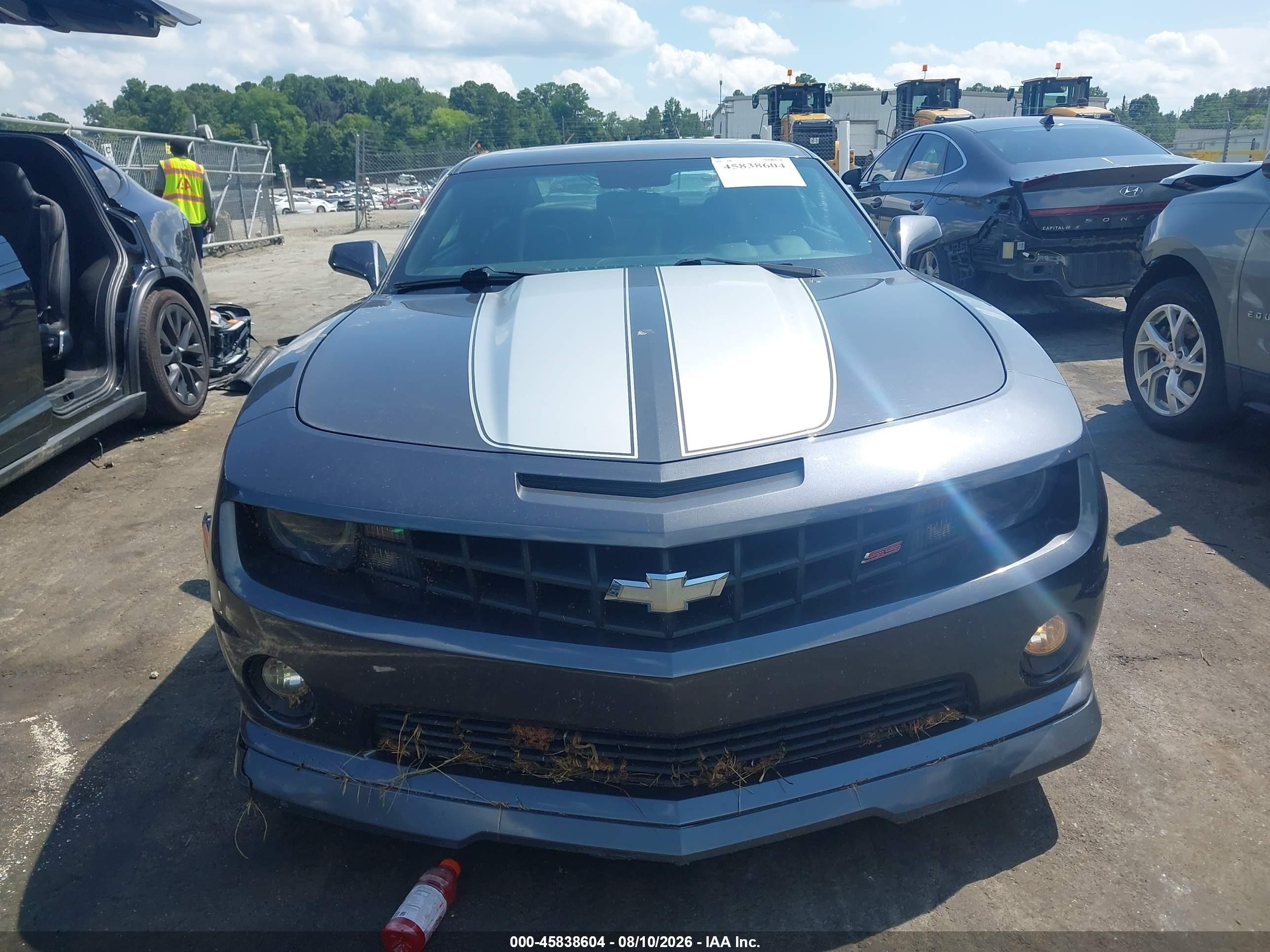 2010 Chevrolet Camaro 2ss Gray vin: 2G1FT1EW3A9192292