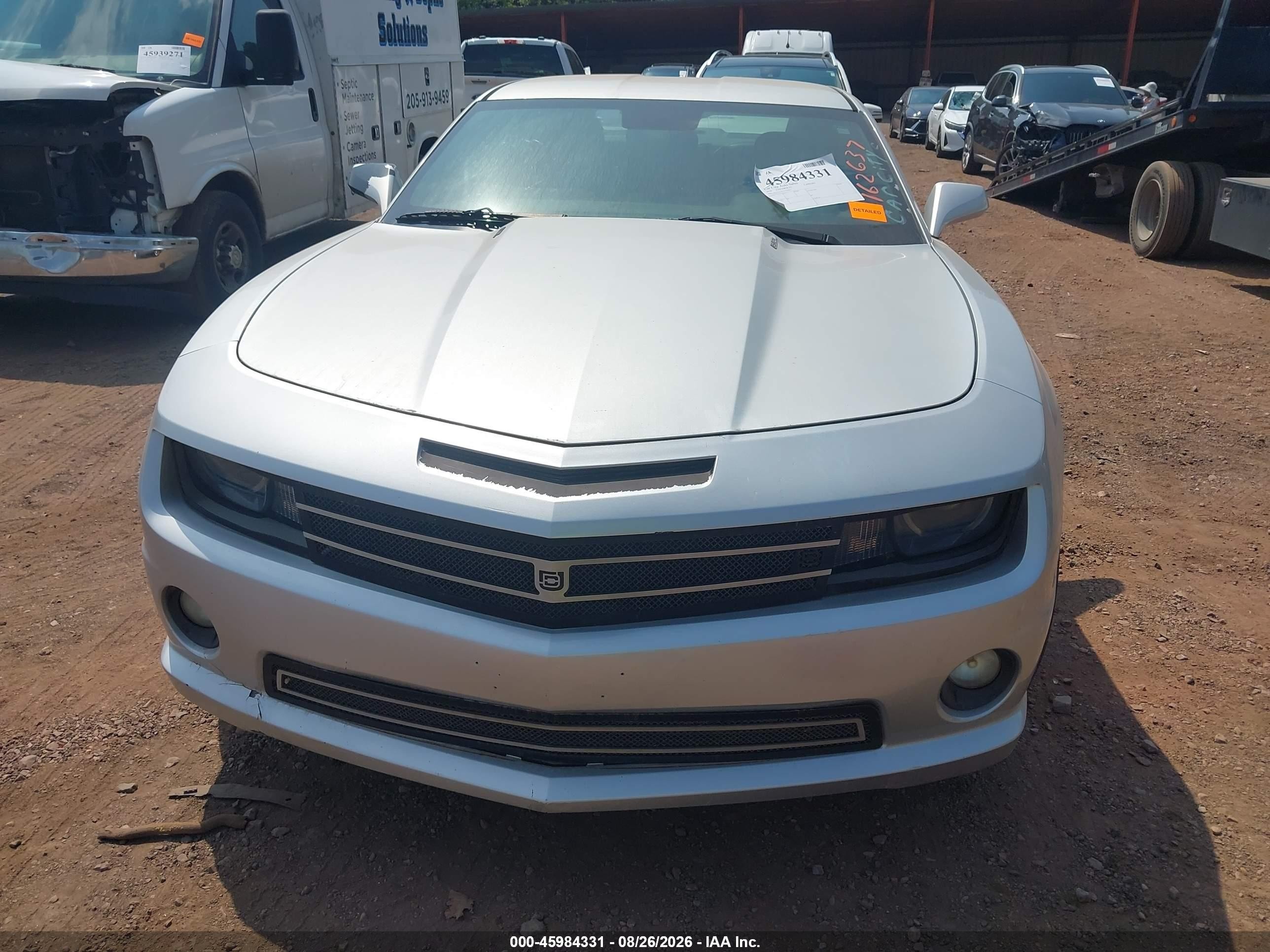 2010 Chevrolet Camaro 2ss Серебряный vin: 2G1FT1EW4A9162637