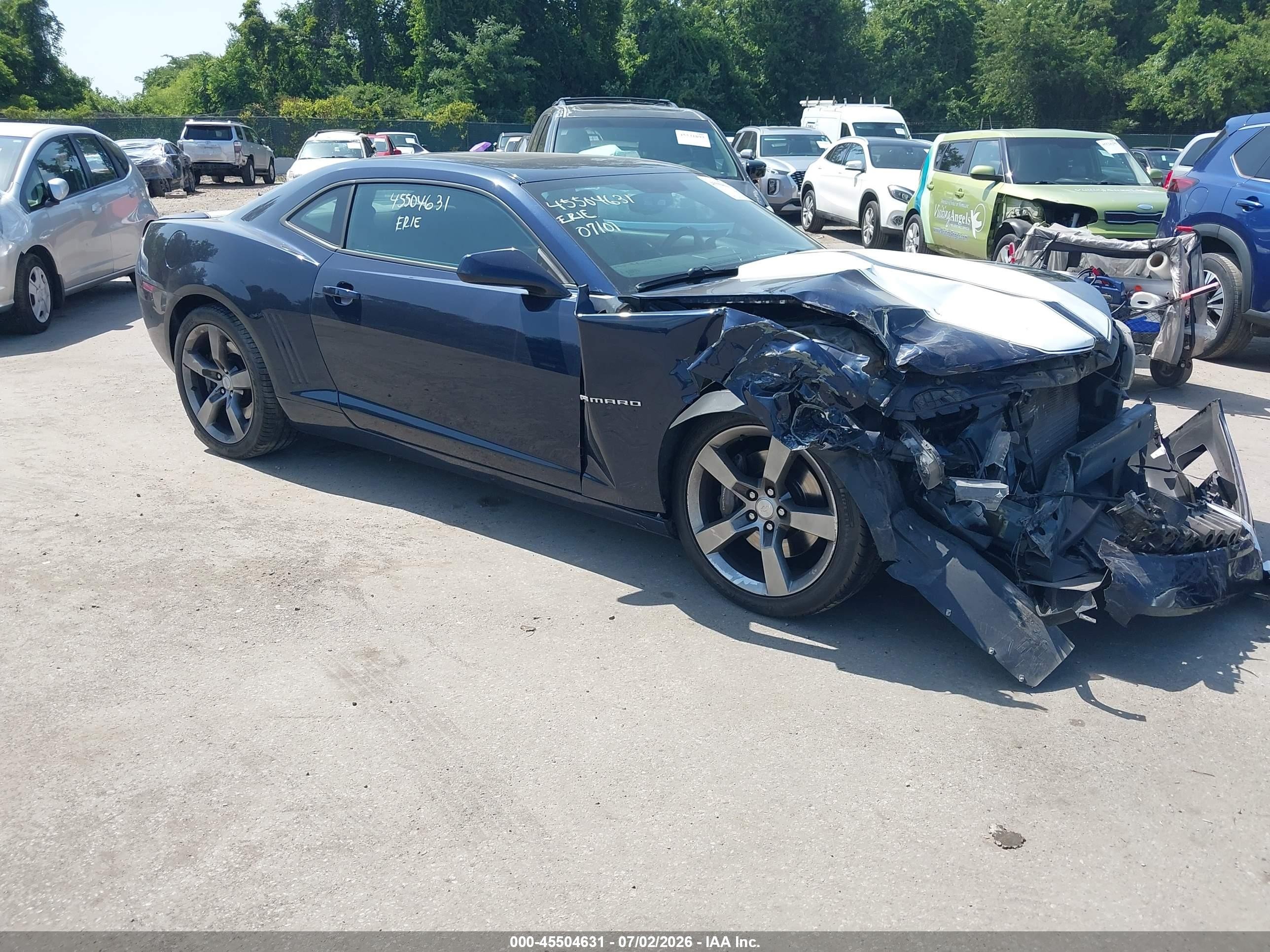 2011 Chevrolet Camaro 2ss Dark Blue vin: 2G1FT1EW4B9184851