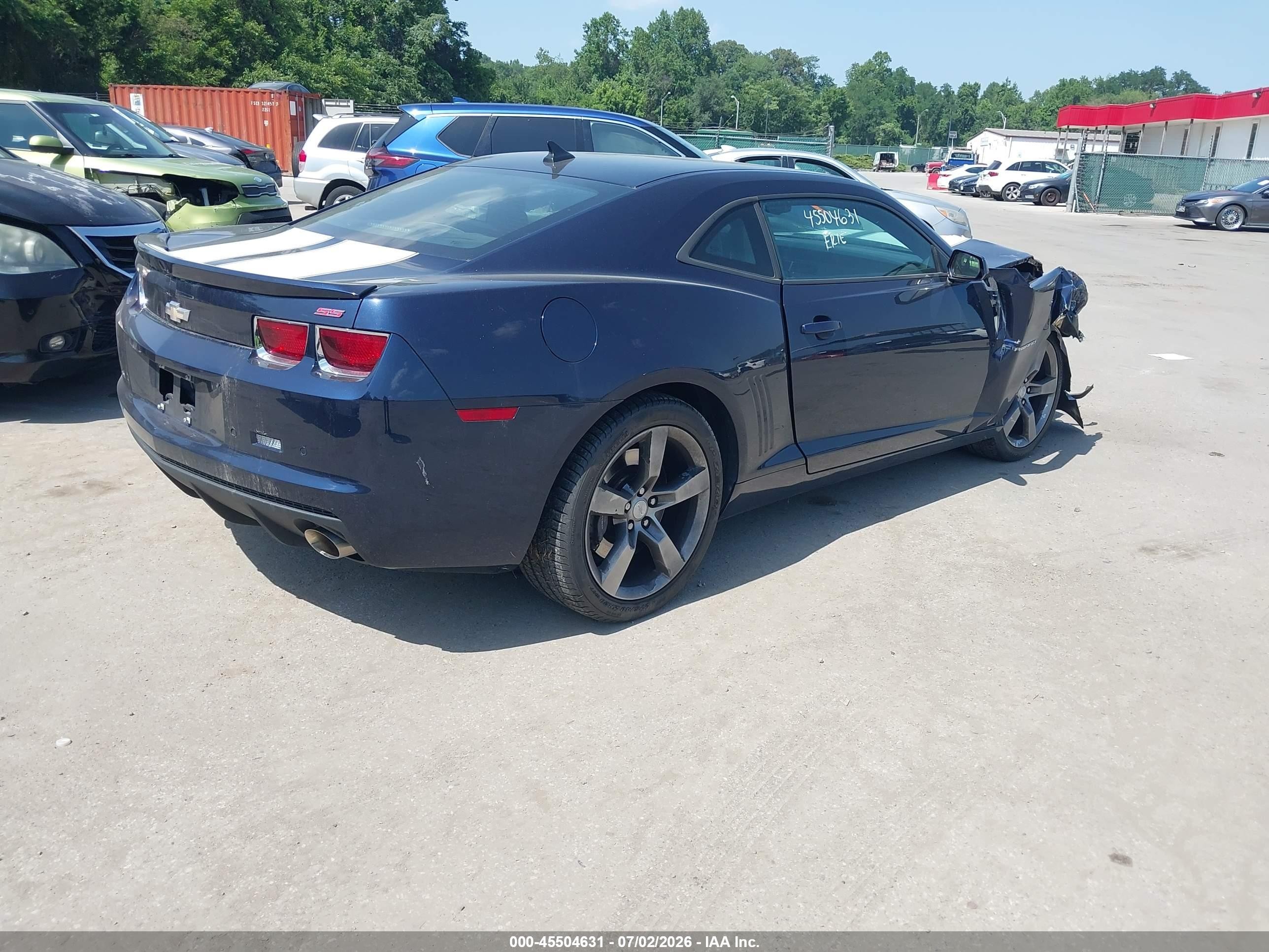 2011 Chevrolet Camaro 2ss Dark Blue vin: 2G1FT1EW4B9184851