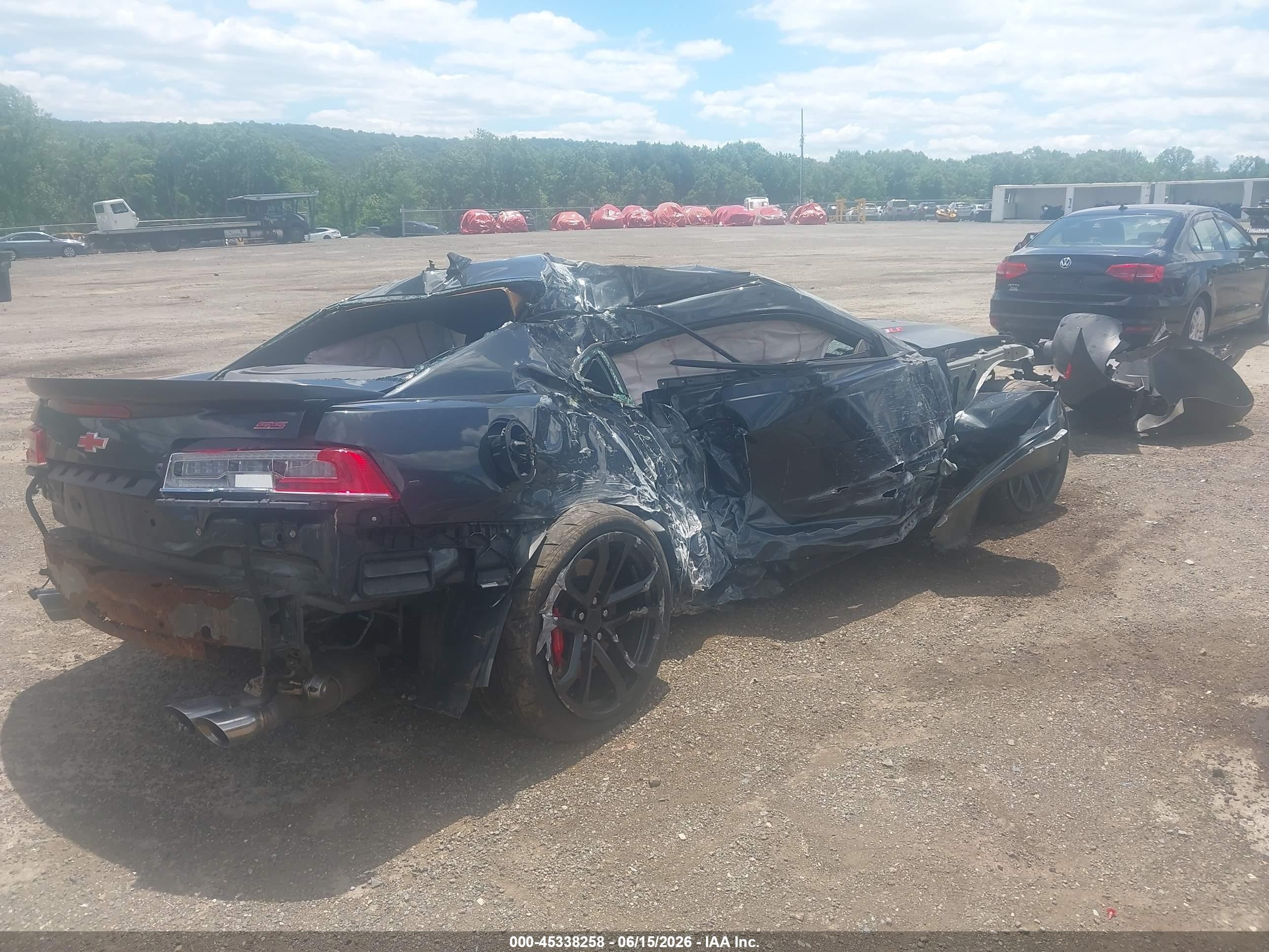 2014 Chevrolet Camaro 2ss Black vin: 2G1FT1EW4E9280175