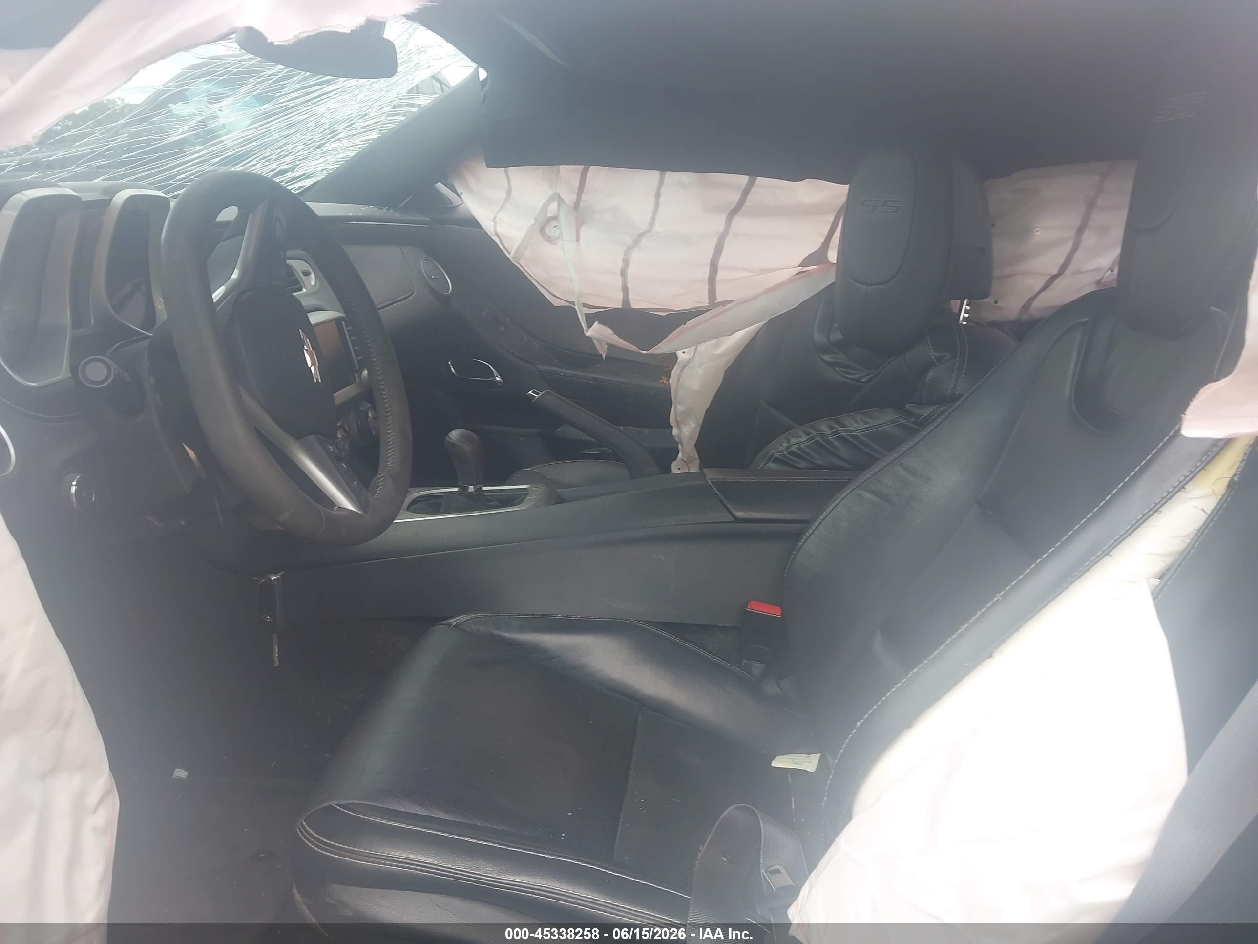 2014 Chevrolet Camaro 2ss Black vin: 2G1FT1EW4E9280175
