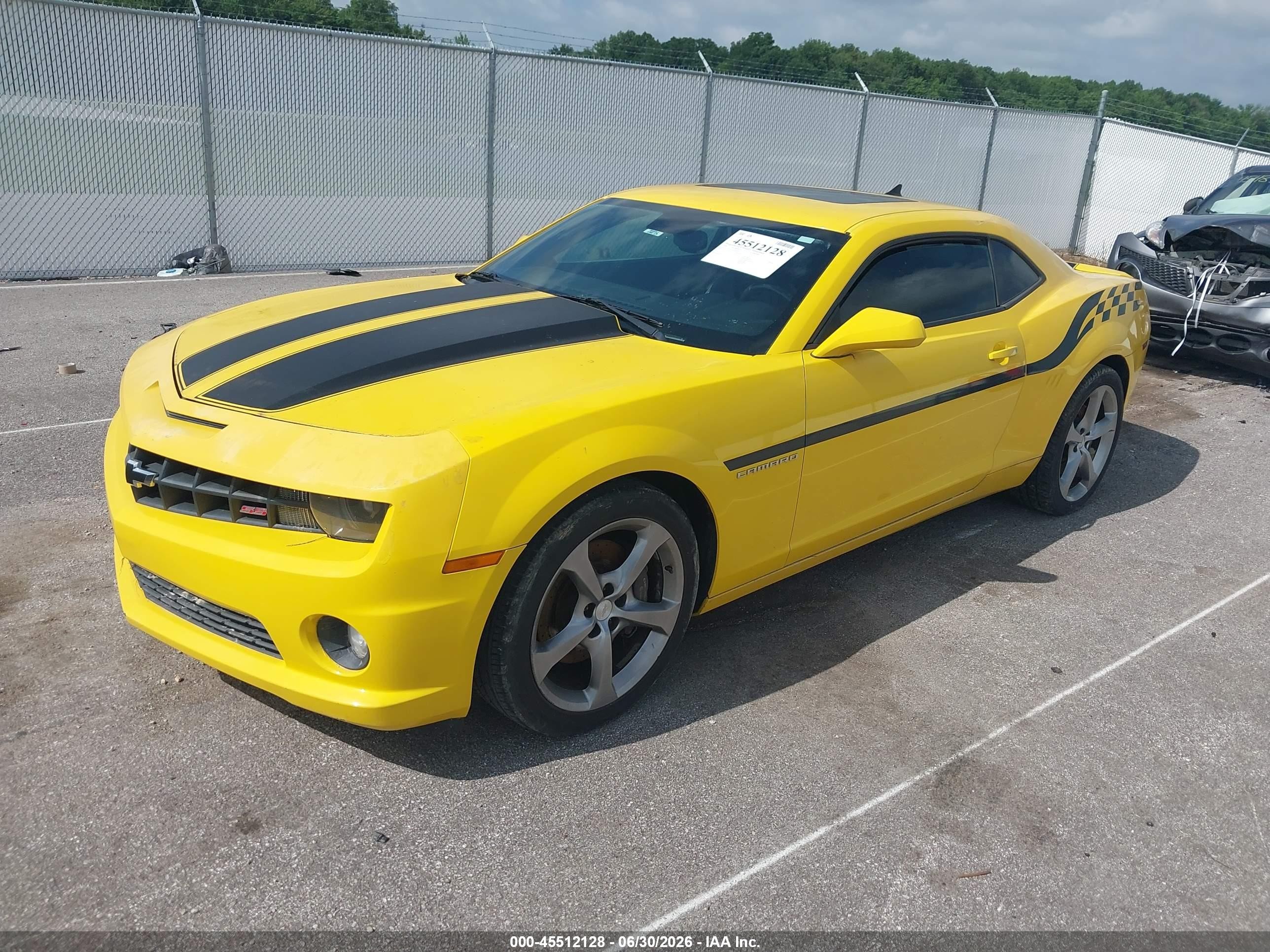 2010 Chevrolet Camaro 2ss Yellow vin: 2G1FT1EW5A9218438