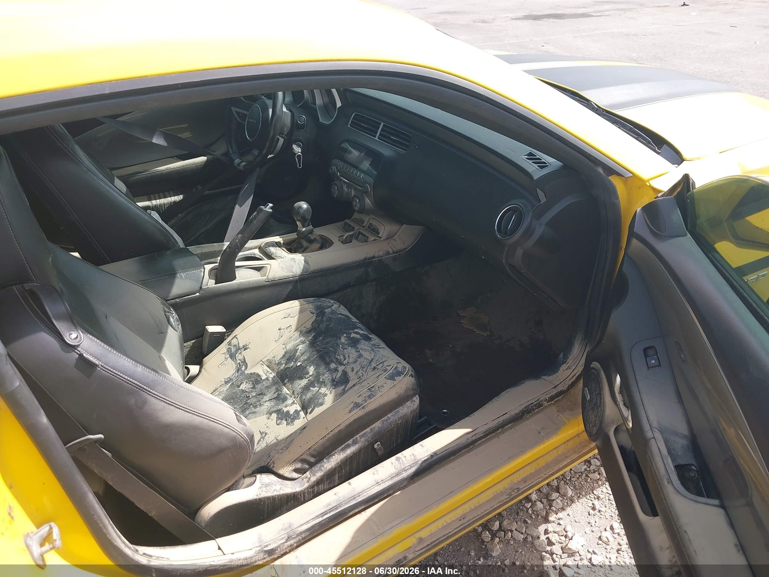 2010 Chevrolet Camaro 2ss Yellow vin: 2G1FT1EW5A9218438