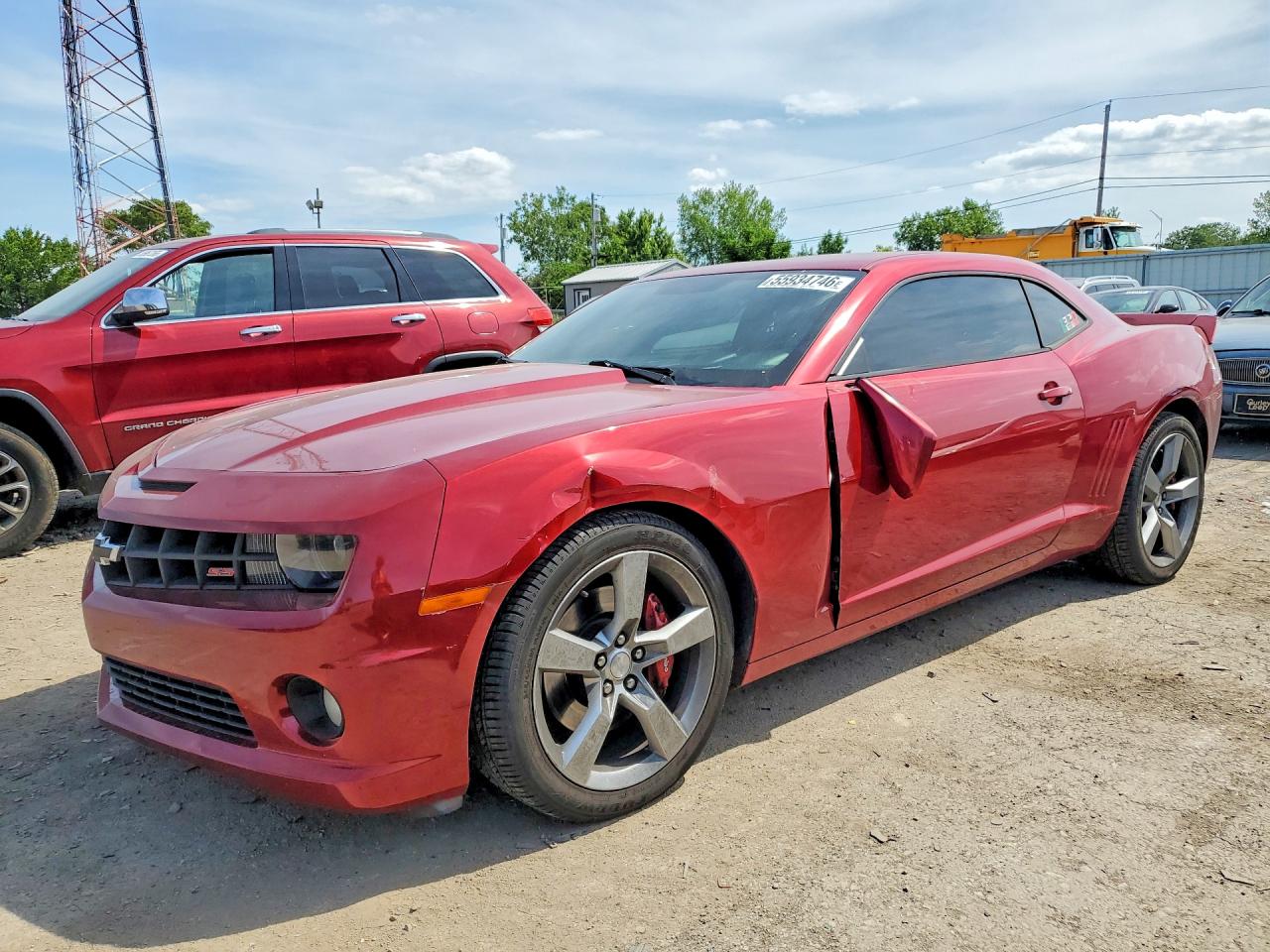2013 Chevrolet Camaro 2ss Red vin: 2G1FT1EW5D9204477