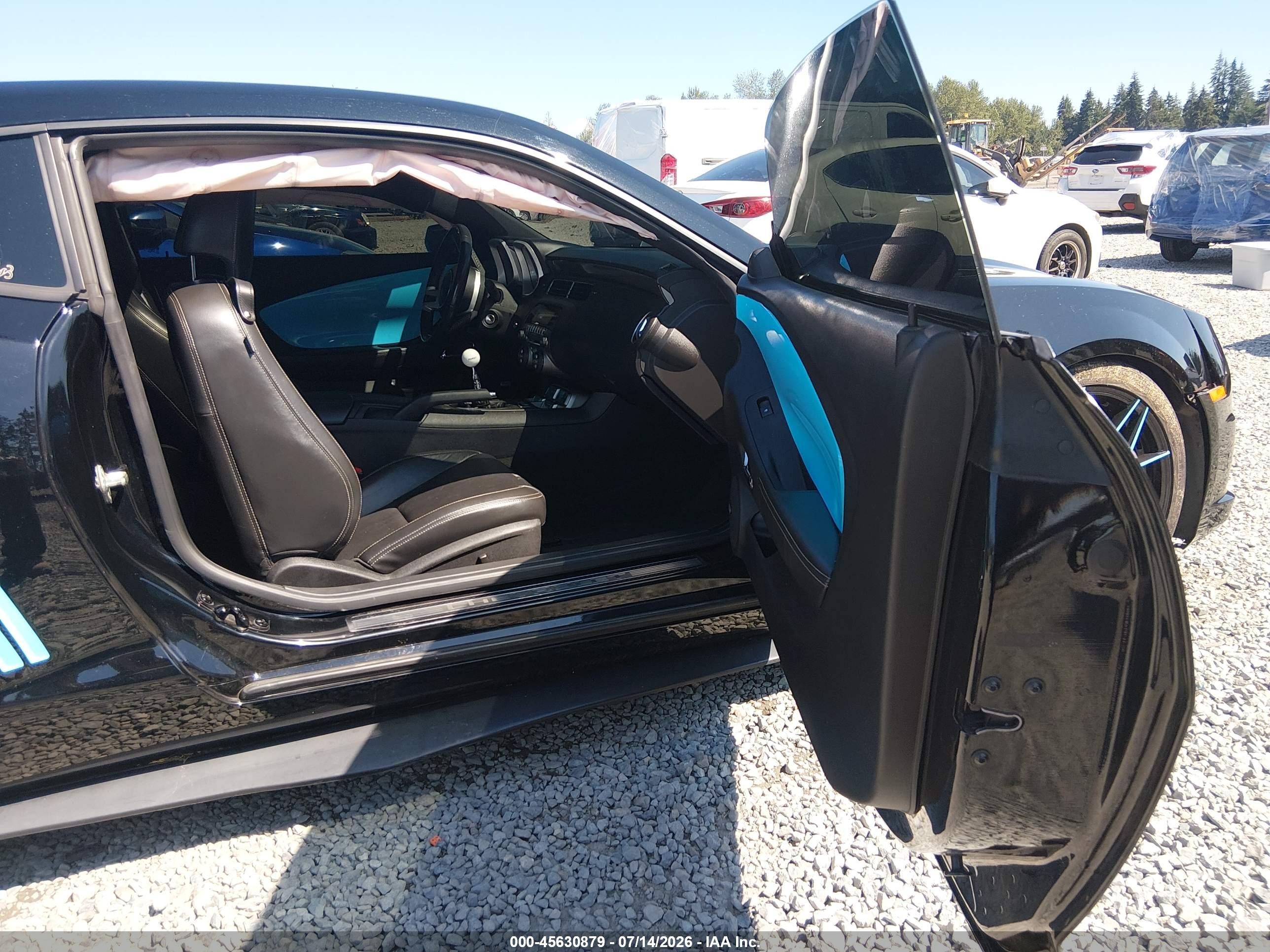 2011 Chevrolet Camaro 2ss Black vin: 2G1FT1EW6B9107074