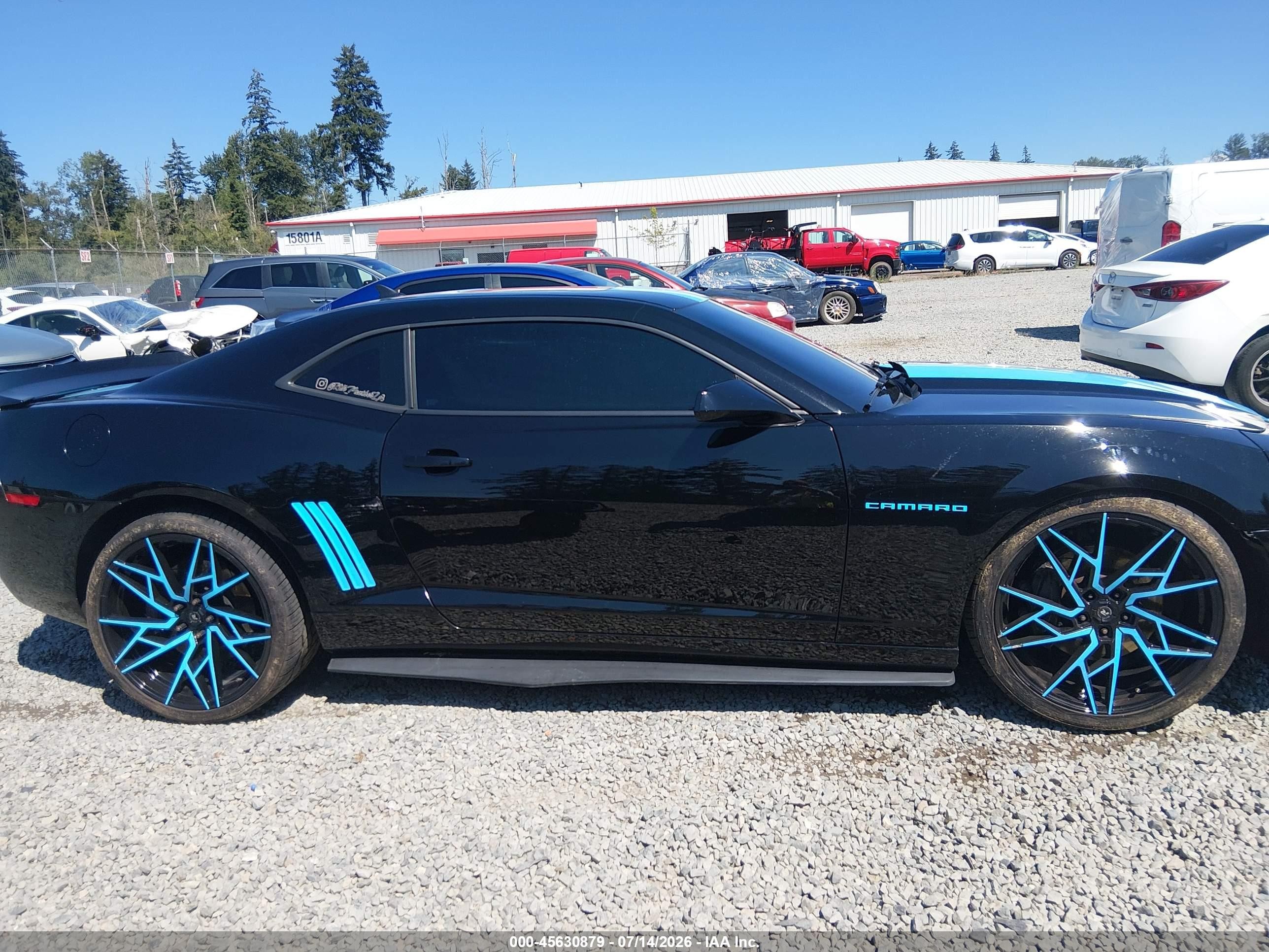 2011 Chevrolet Camaro 2ss Black vin: 2G1FT1EW6B9107074