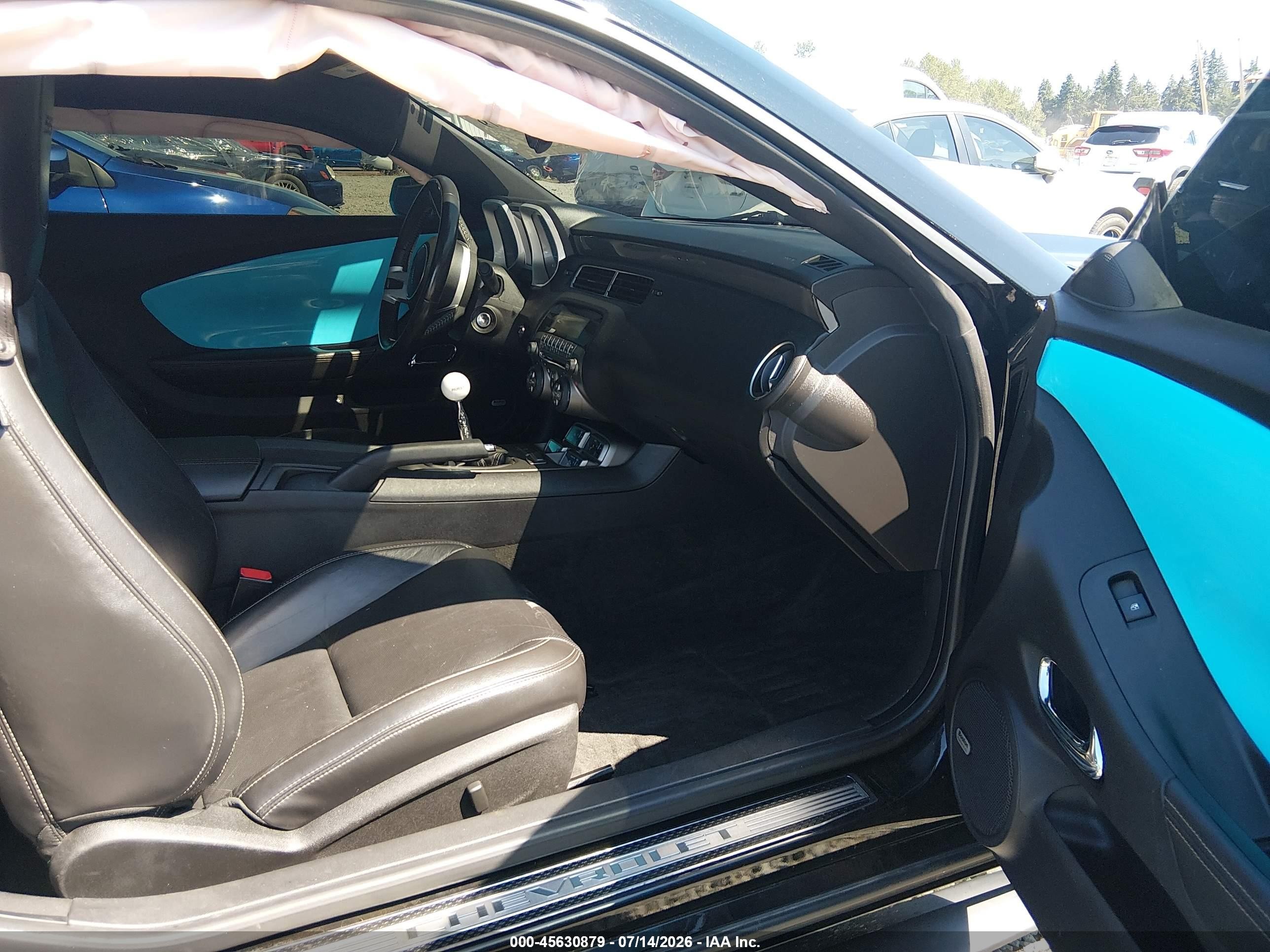 2011 Chevrolet Camaro 2ss Black vin: 2G1FT1EW6B9107074