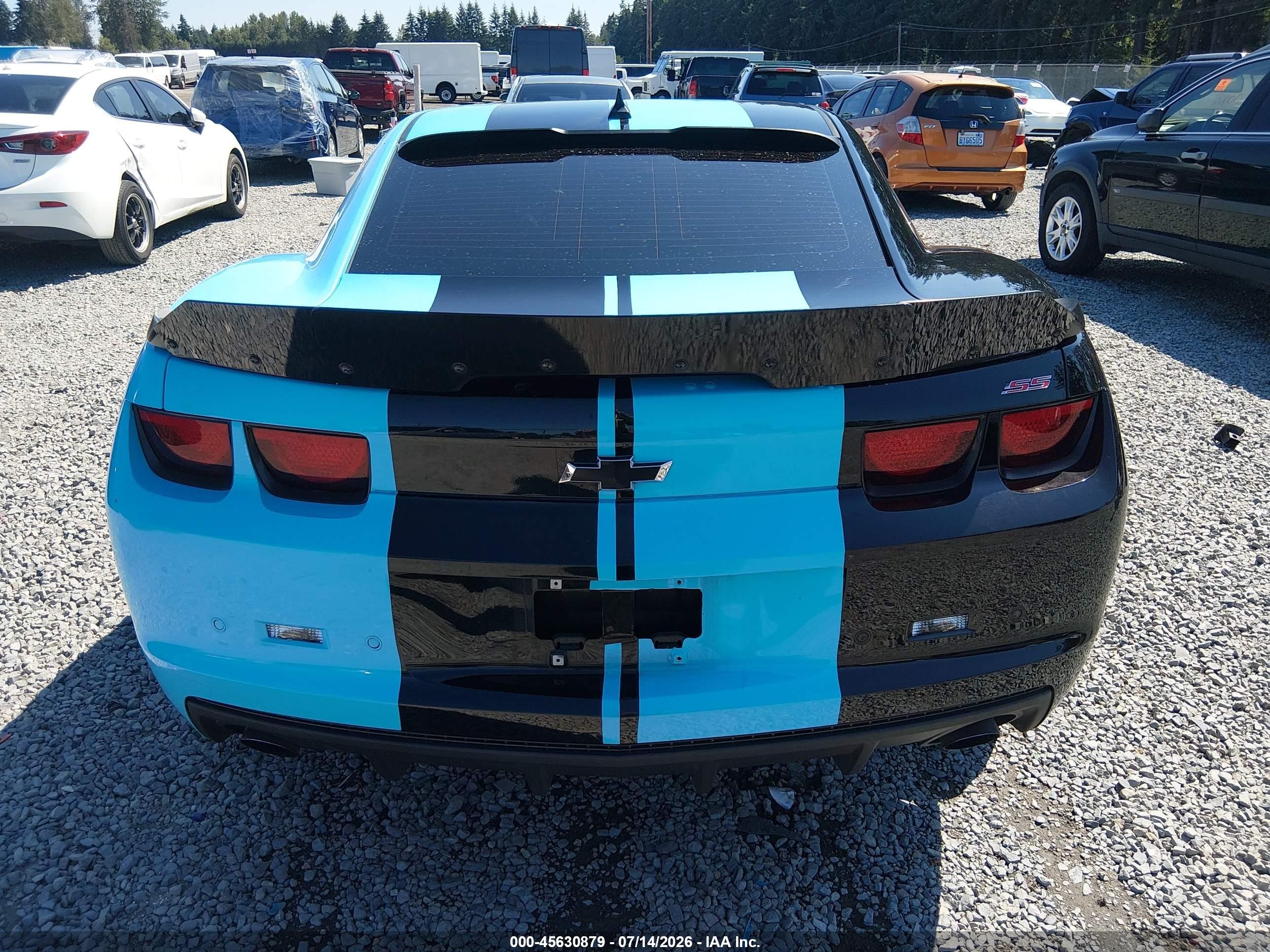 2011 Chevrolet Camaro 2ss Black vin: 2G1FT1EW6B9107074