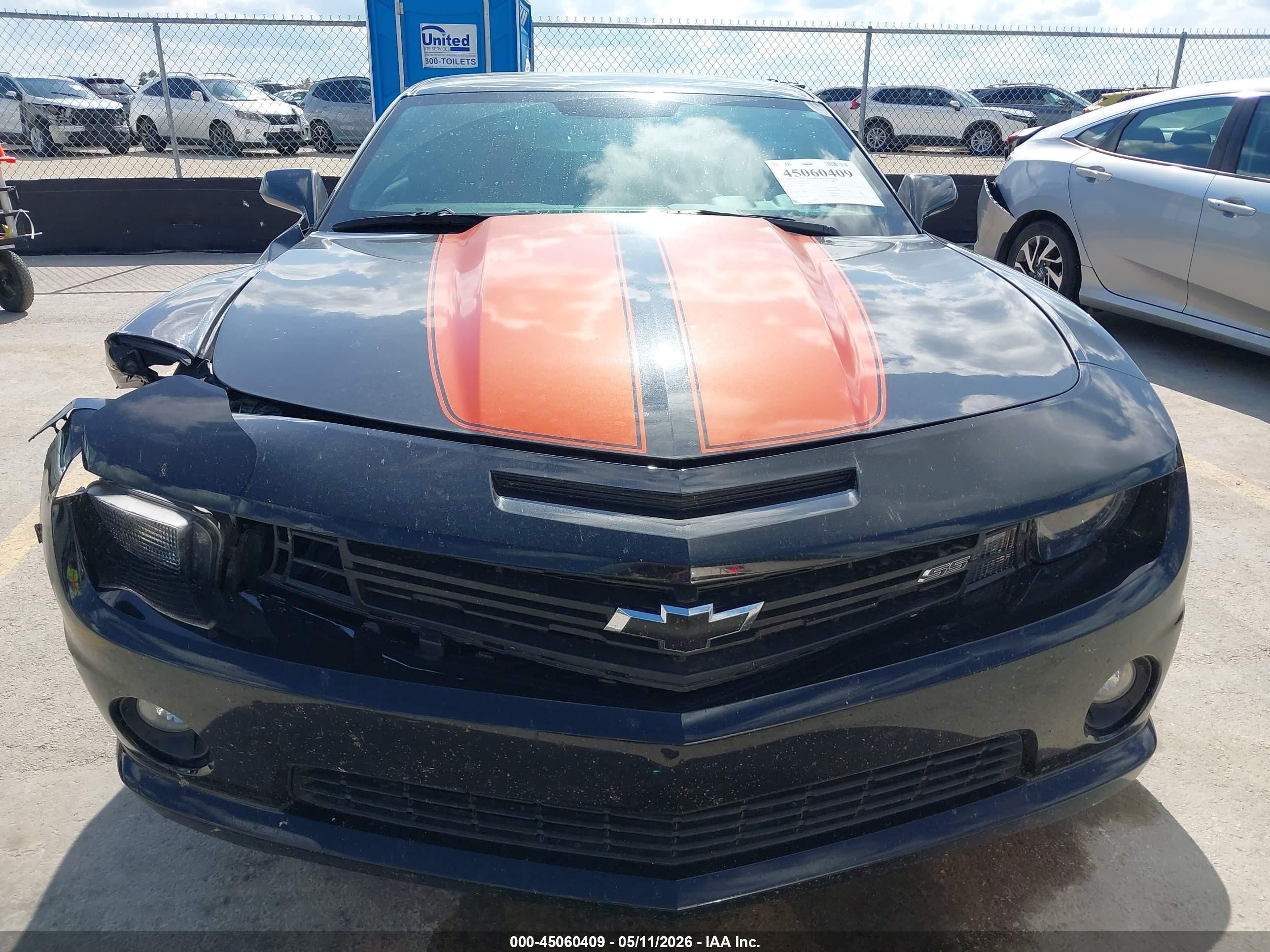 2011 Chevrolet Camaro 2ss Black vin: 2G1FT1EW7B9127298