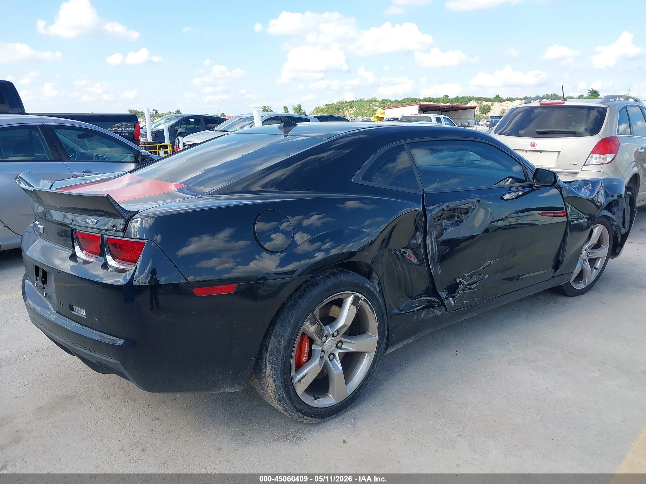 2011 Chevrolet Camaro 2ss Black vin: 2G1FT1EW7B9127298