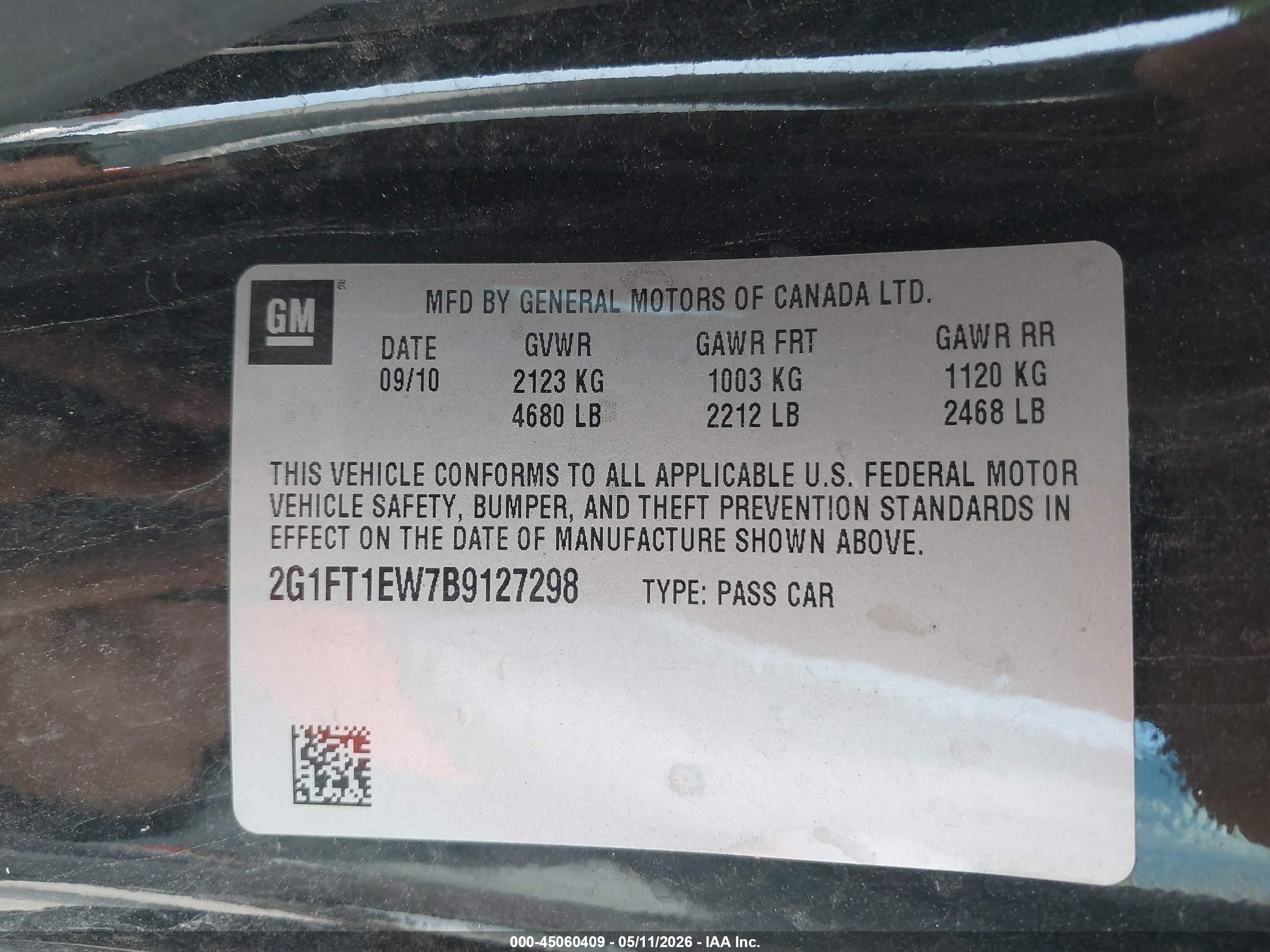 2011 Chevrolet Camaro 2ss Black vin: 2G1FT1EW7B9127298