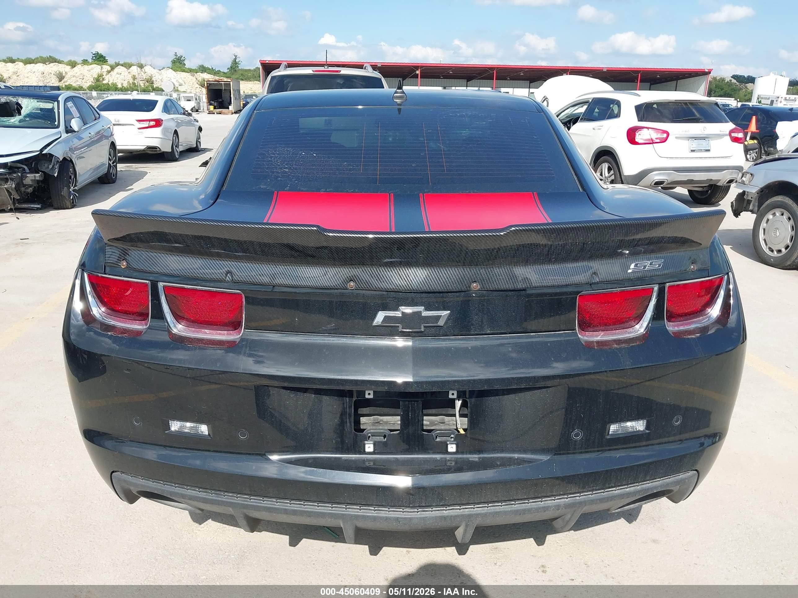 2011 Chevrolet Camaro 2ss Black vin: 2G1FT1EW7B9127298