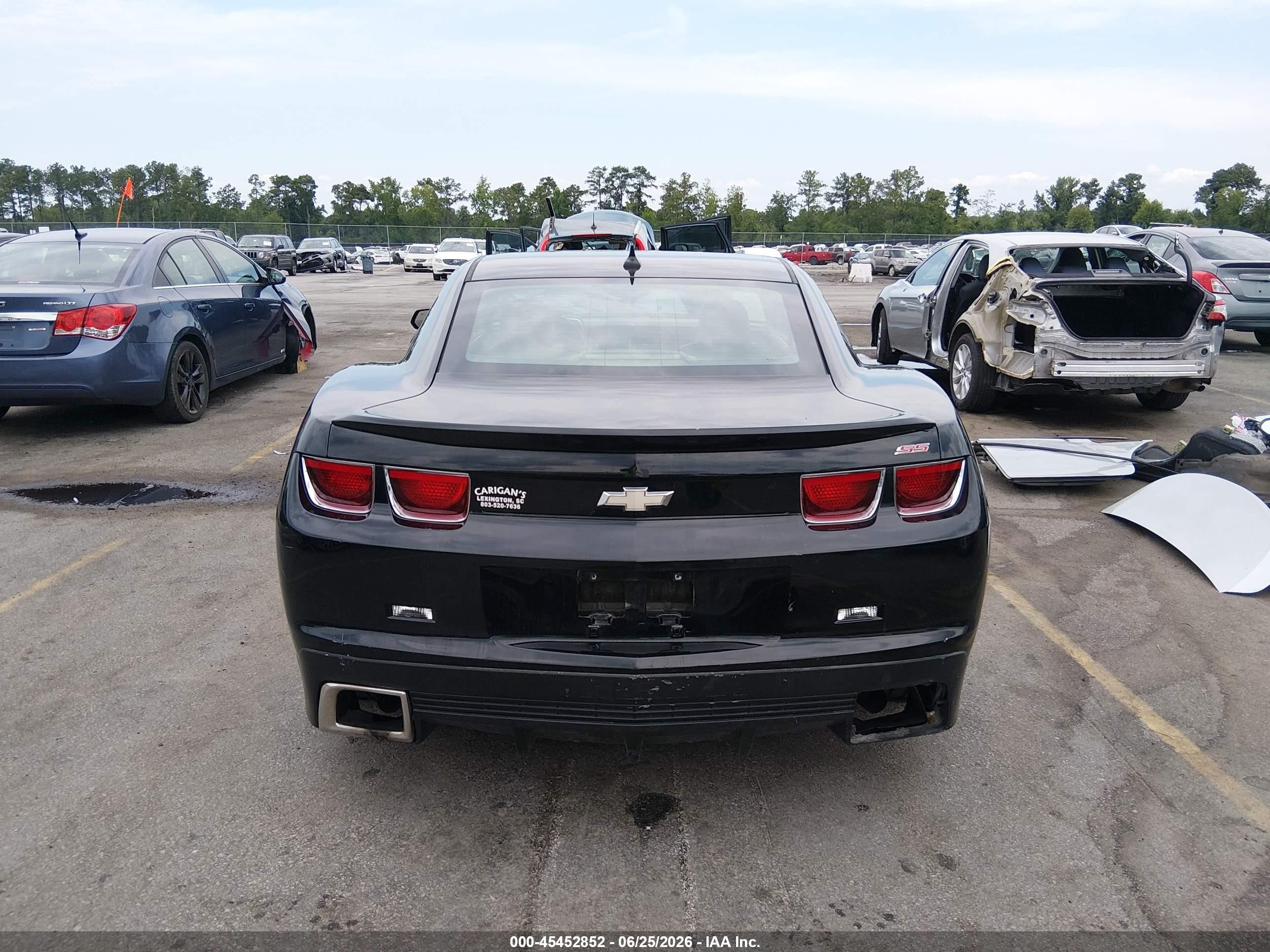 2010 Chevrolet Camaro 2ss Black vin: 2G1FT1EW8A9130760