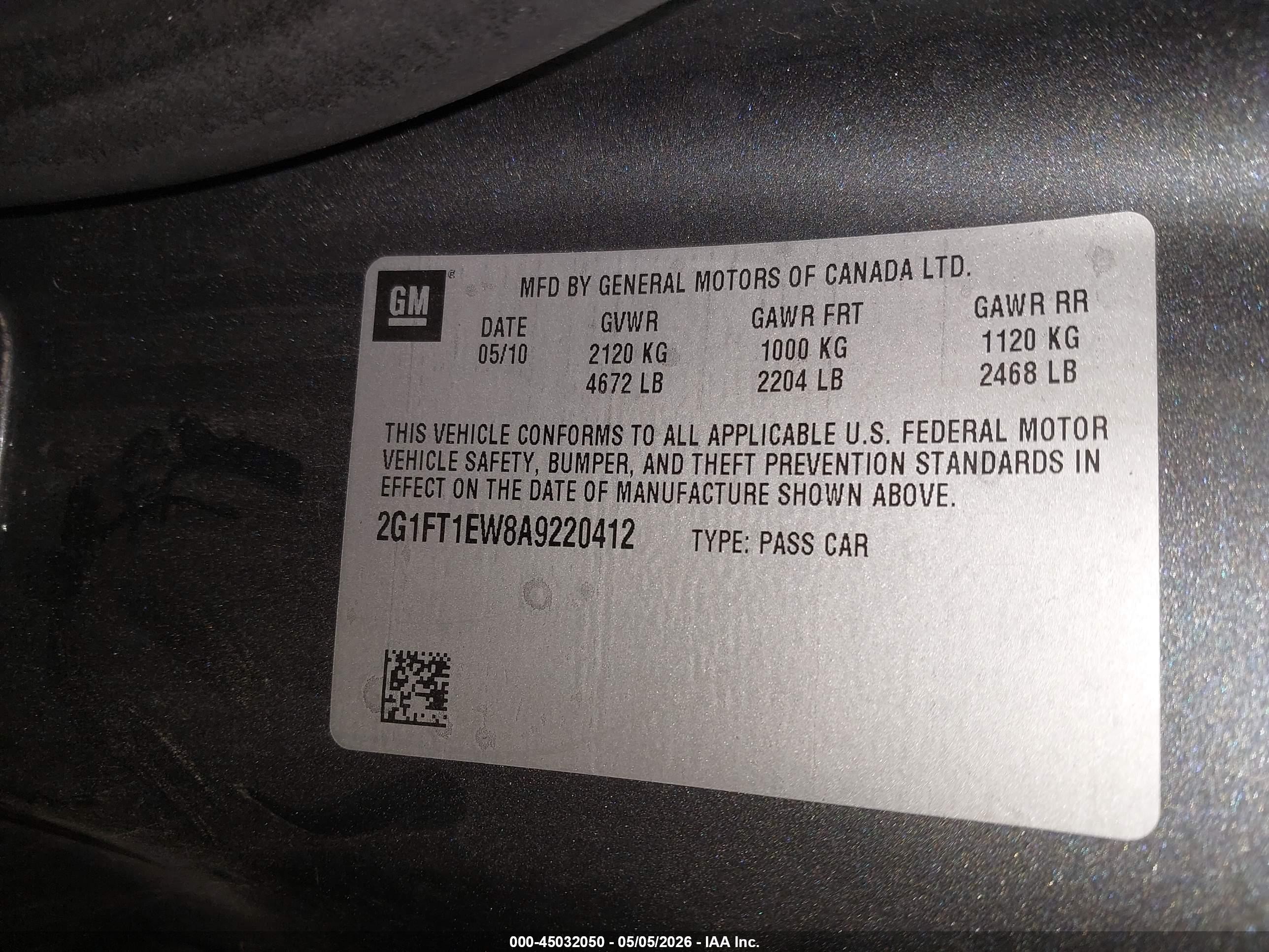 2010 Chevrolet Camaro 2ss Gray vin: 2G1FT1EW8A9220412