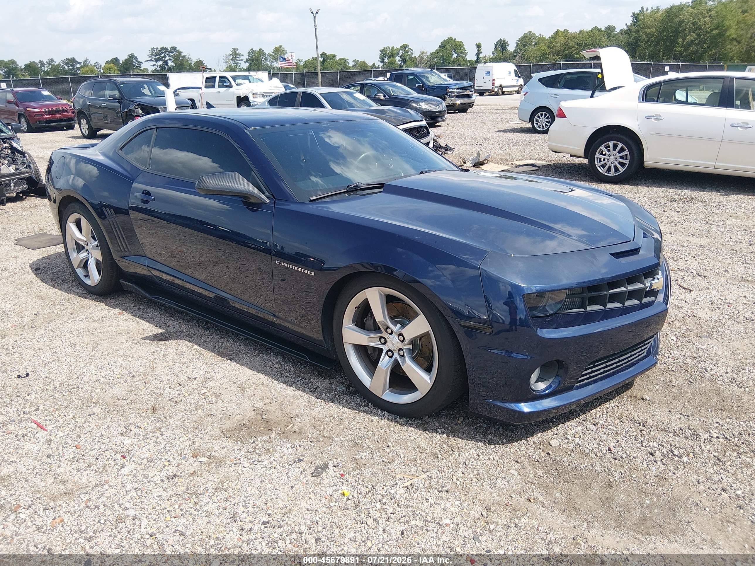 2011 Chevrolet Camaro 2ss Синий vin: 2G1FT1EW8B9124085