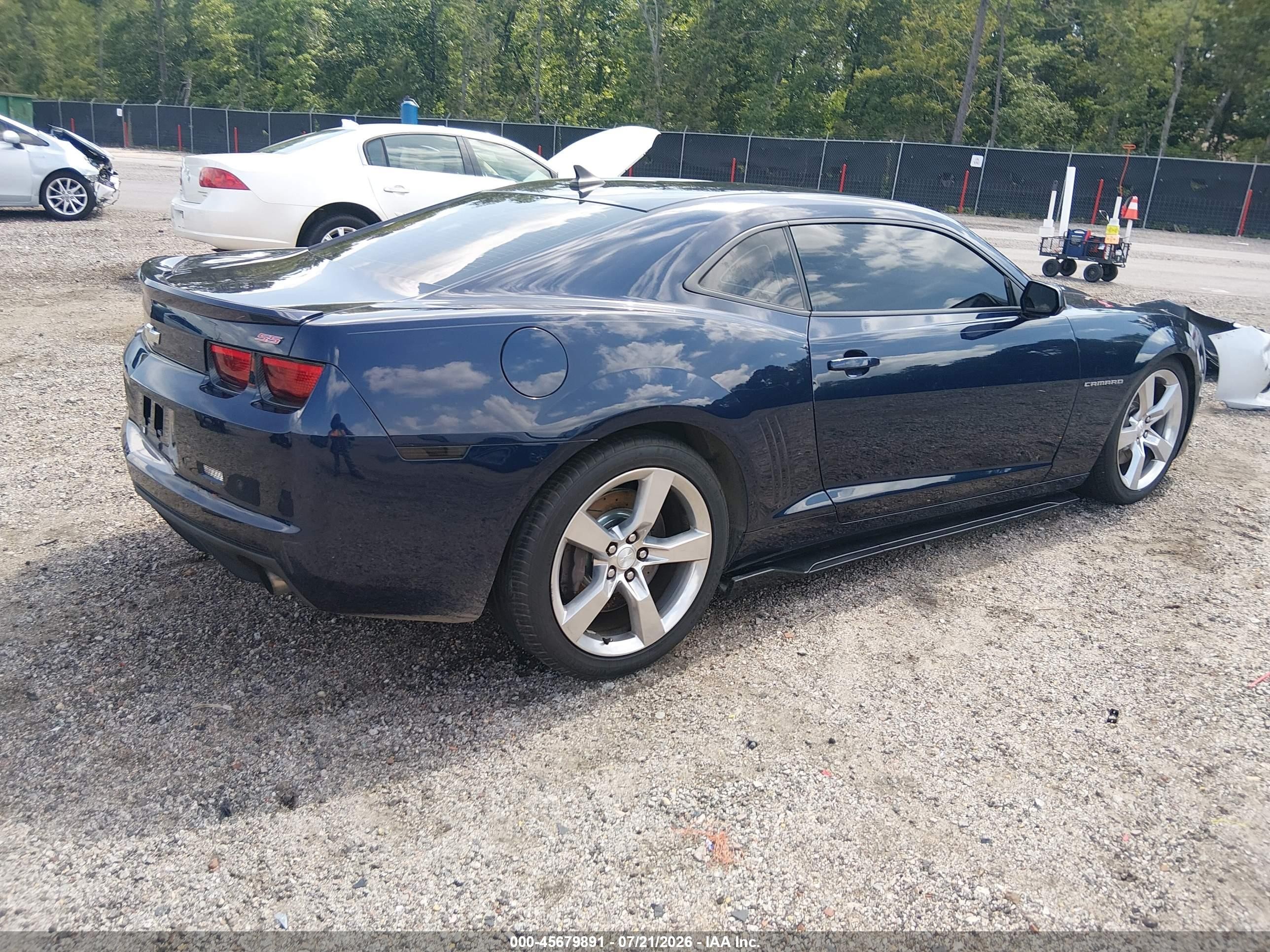 2011 Chevrolet Camaro 2ss Синий vin: 2G1FT1EW8B9124085