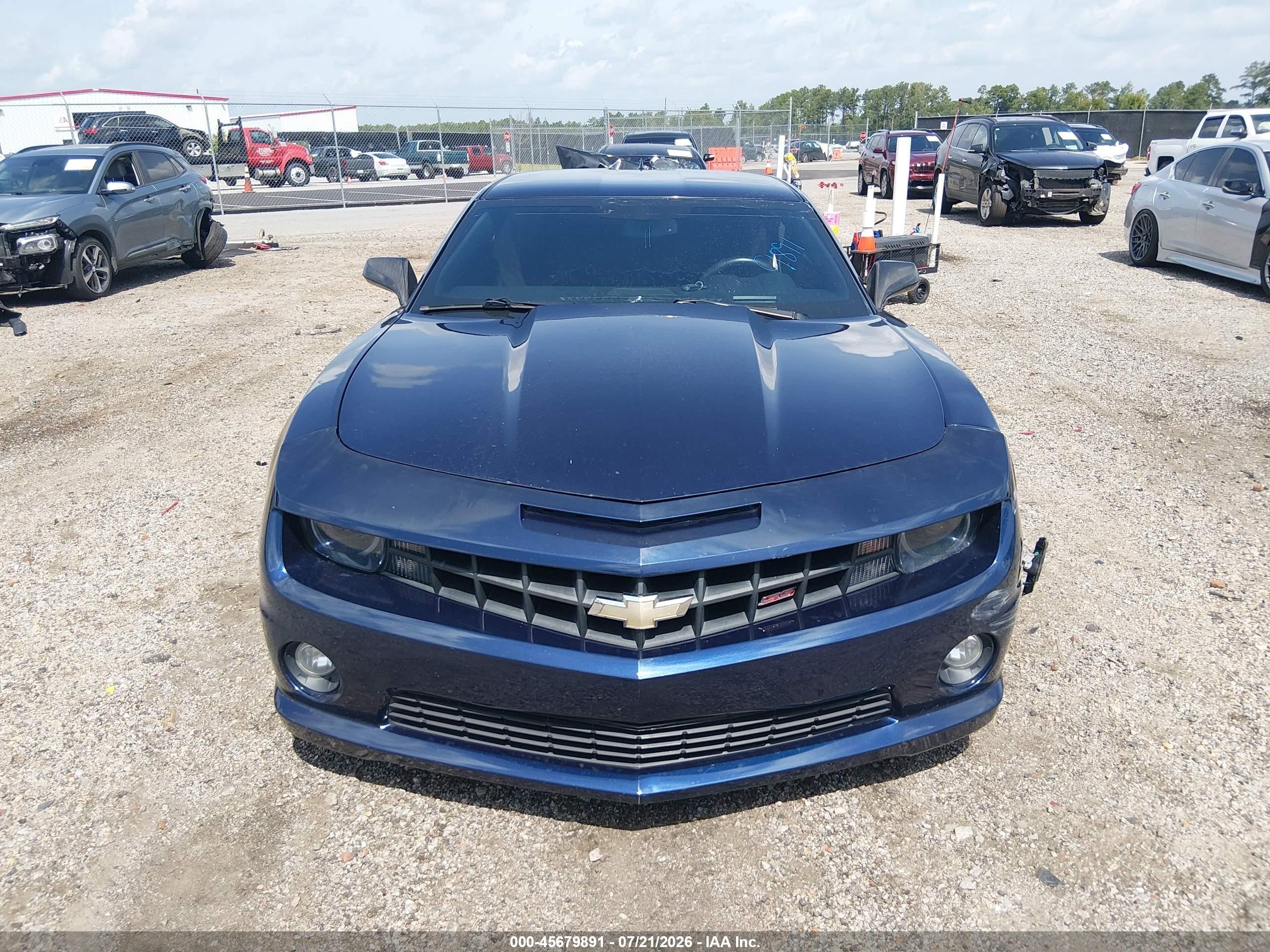 2011 Chevrolet Camaro 2ss Синий vin: 2G1FT1EW8B9124085
