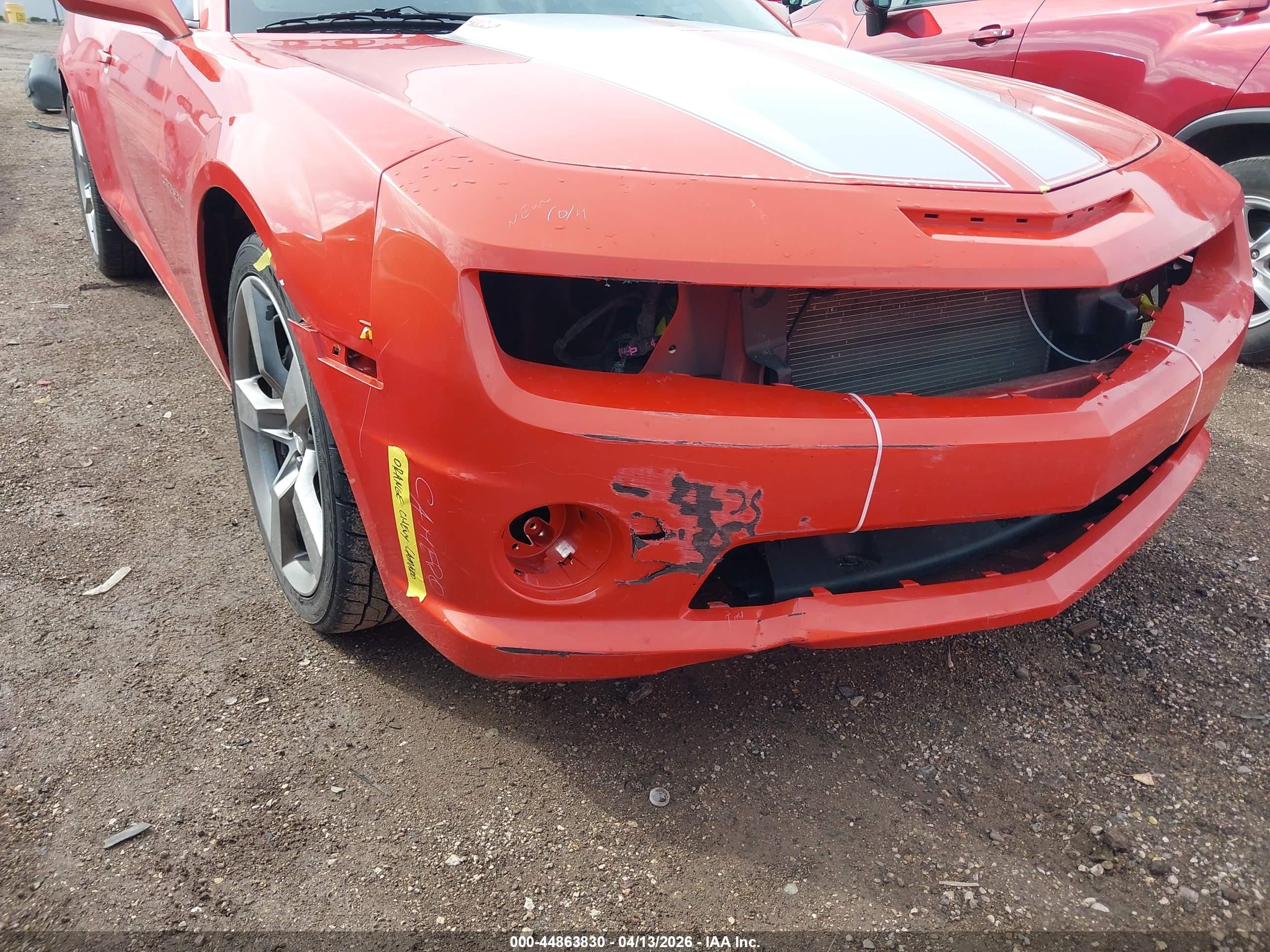 2010 Chevrolet Camaro 2ss Orange vin: 2G1FT1EW9A9124966