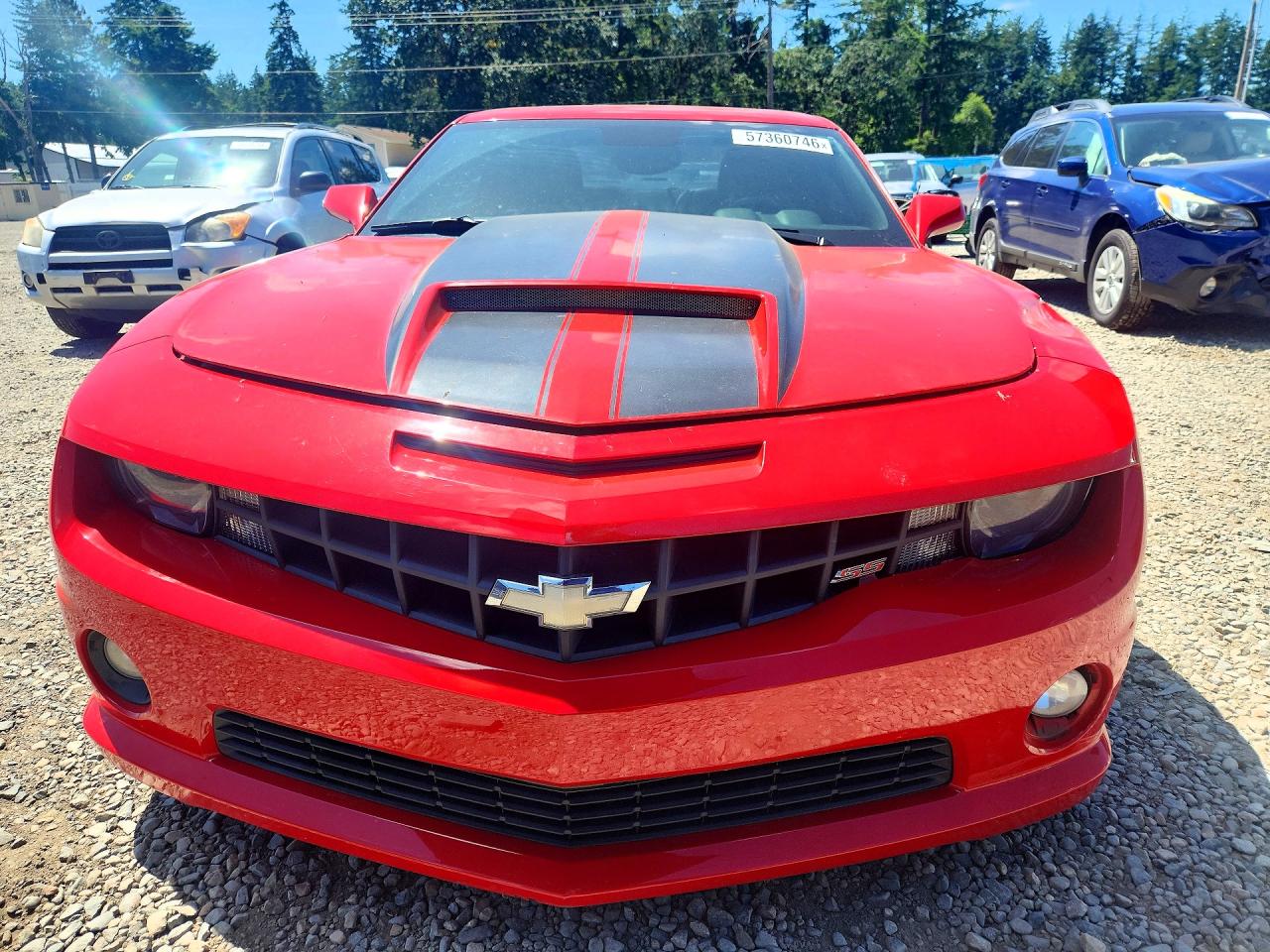 2010 Chevrolet Camaro Ss Red vin: 2G1FT1EW9A9193138
