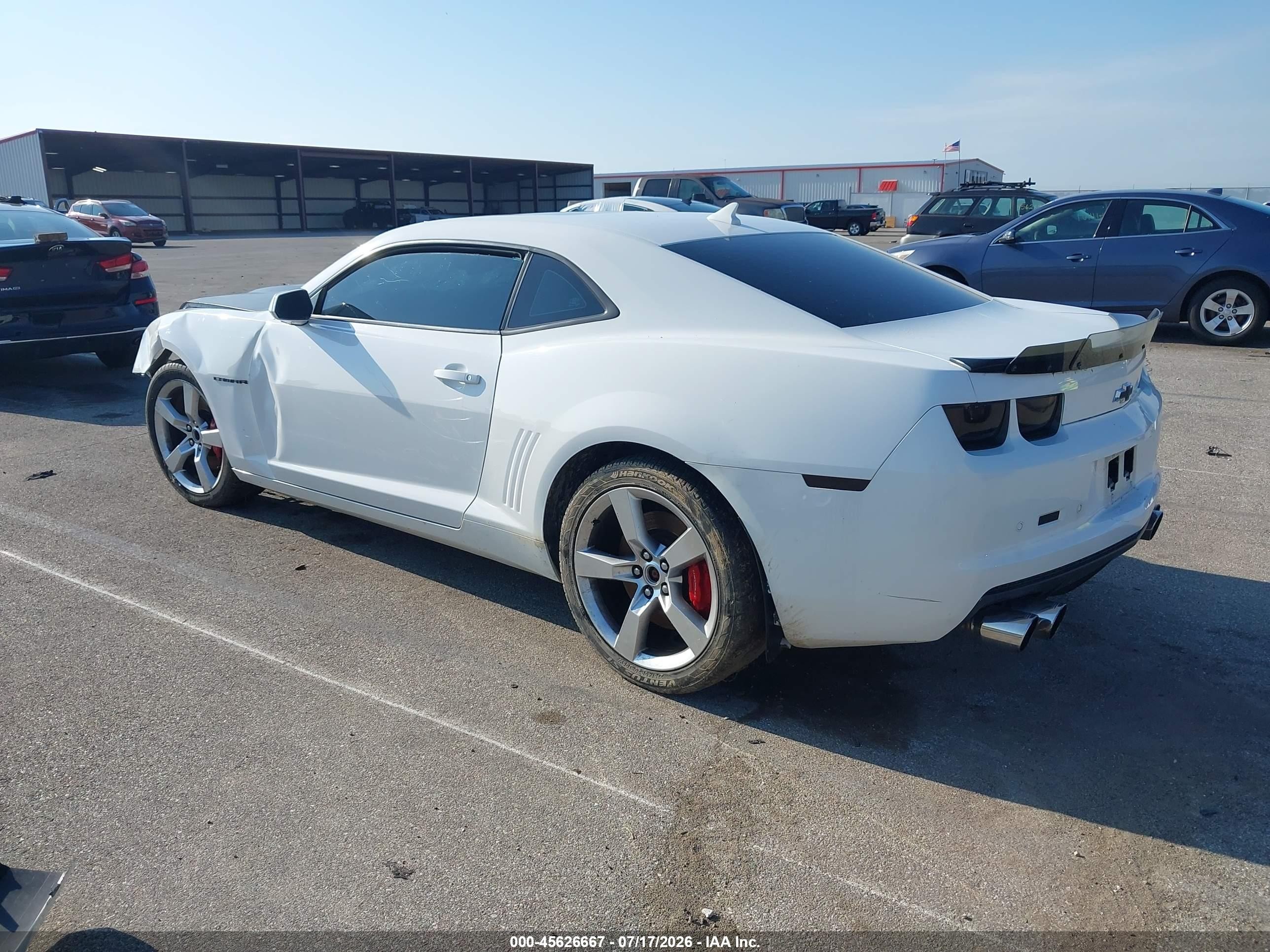 2013 Chevrolet Camaro 2ss White vin: 2G1FT1EW9D9215532